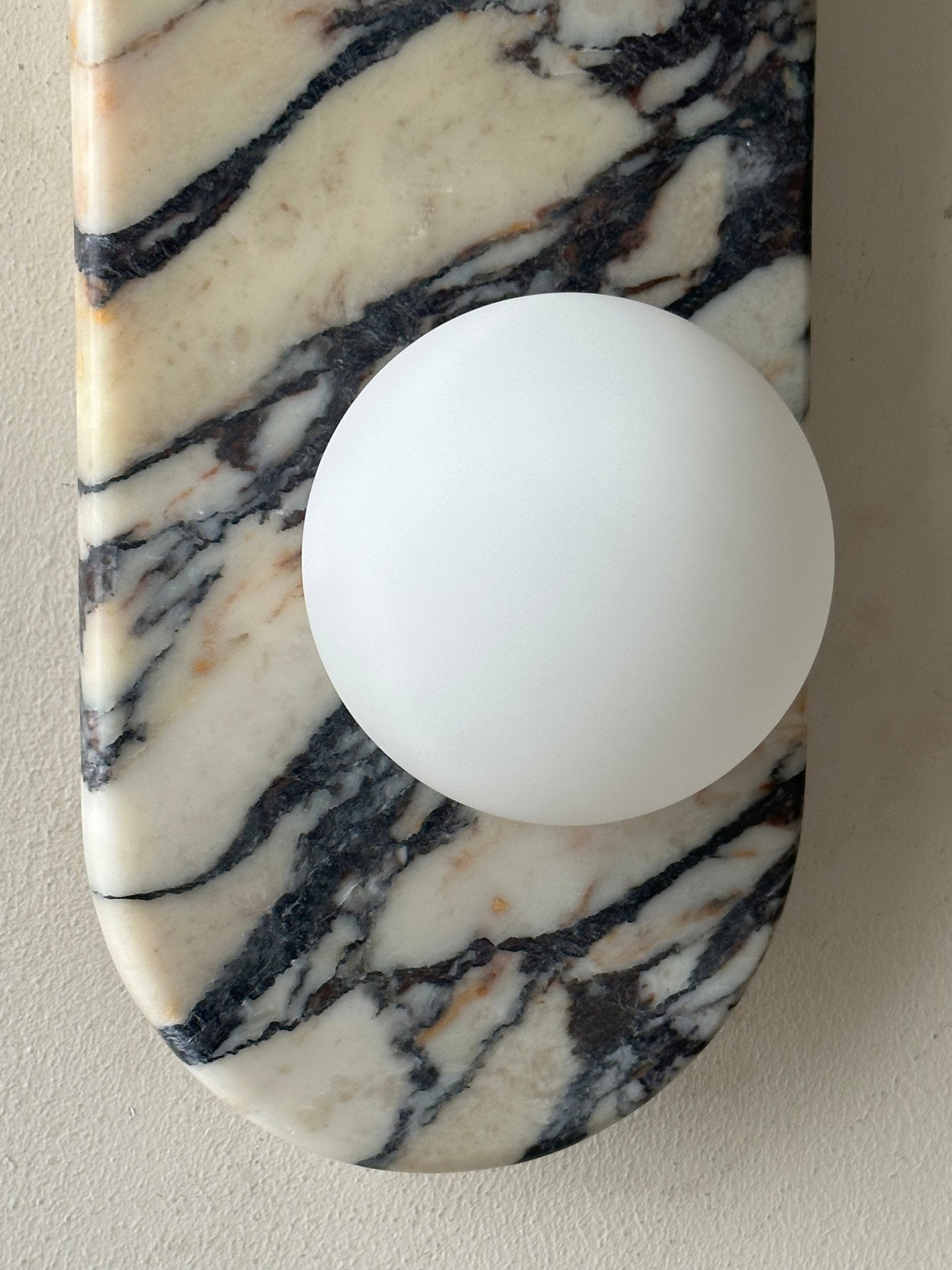 Utheisra Elegance Unique Glass Marble Wall Lamp - Letslighting
