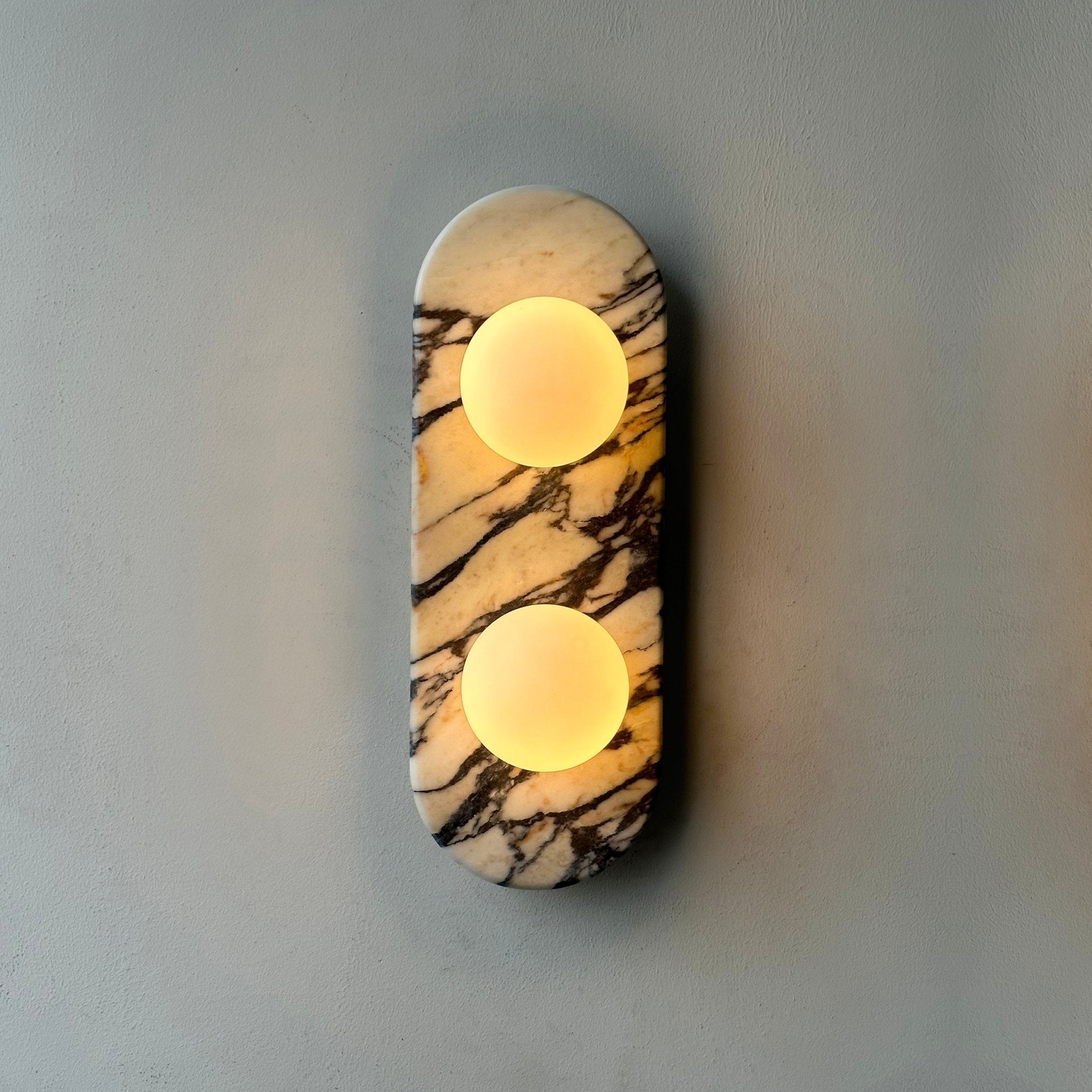 Utheisra Elegance Unique Glass Marble Wall Lamp - Letslighting