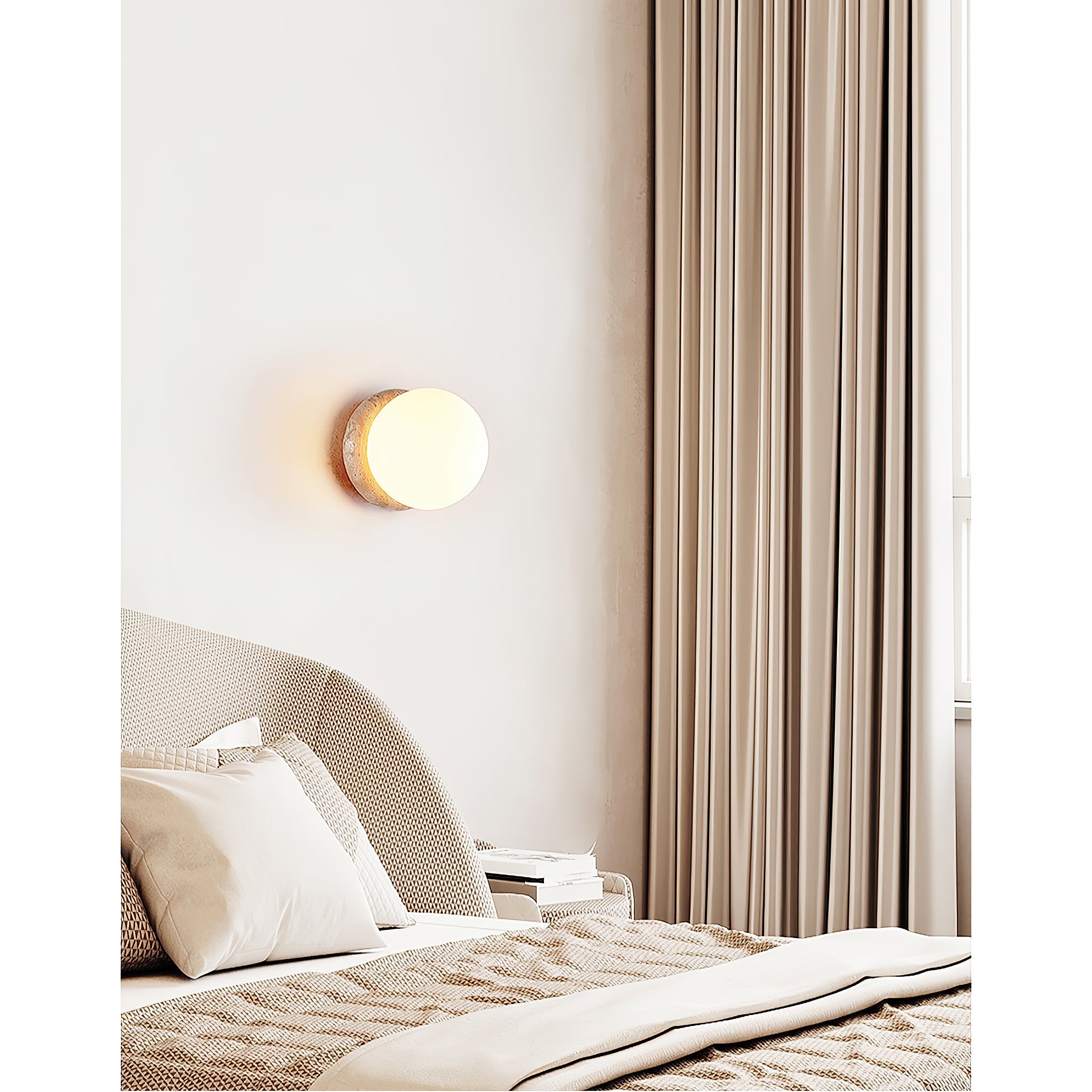 Blikuvys Travertine Glass Wall Lamp - Letslighting