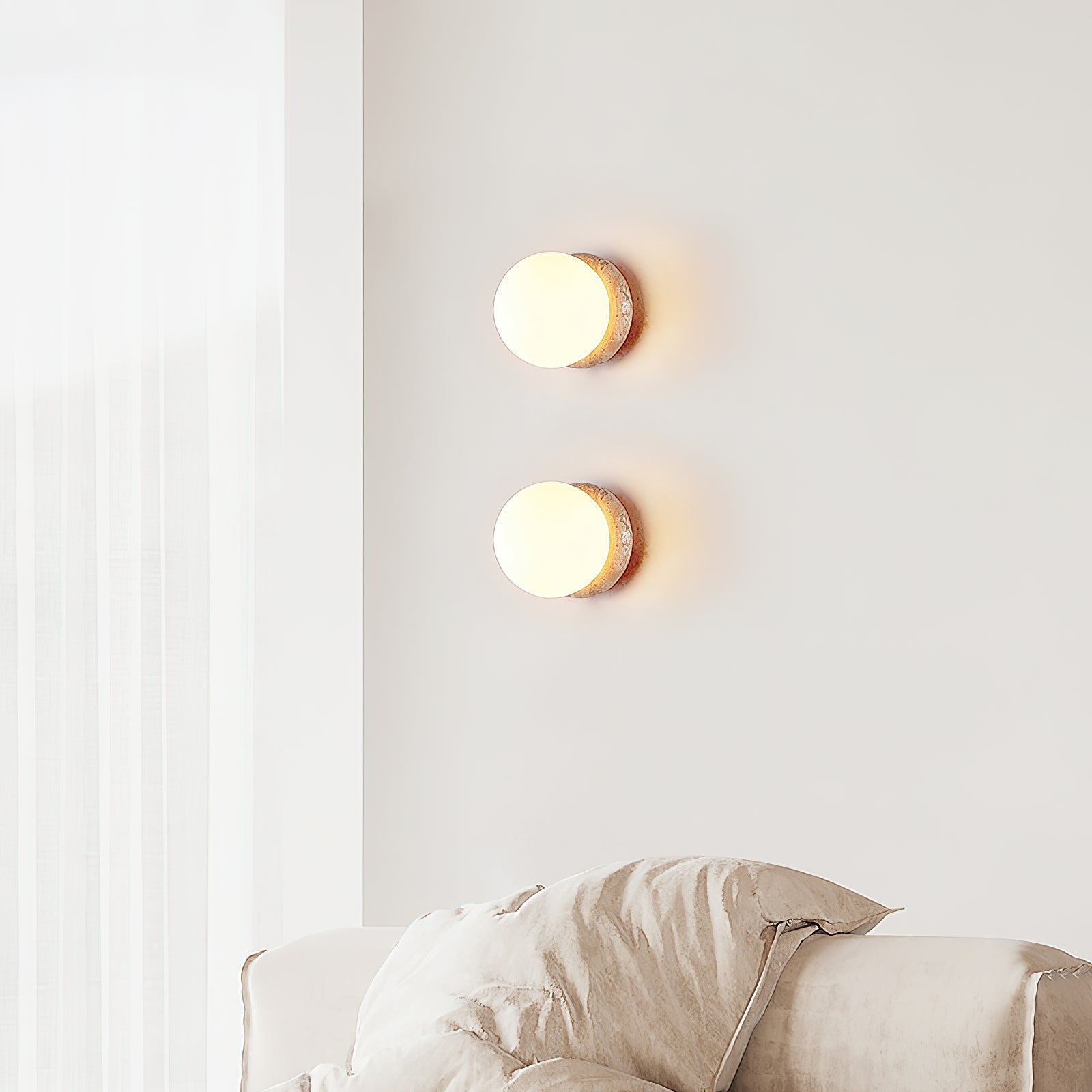 Blikuvys Travertine Glass Wall Lamp - Letslighting