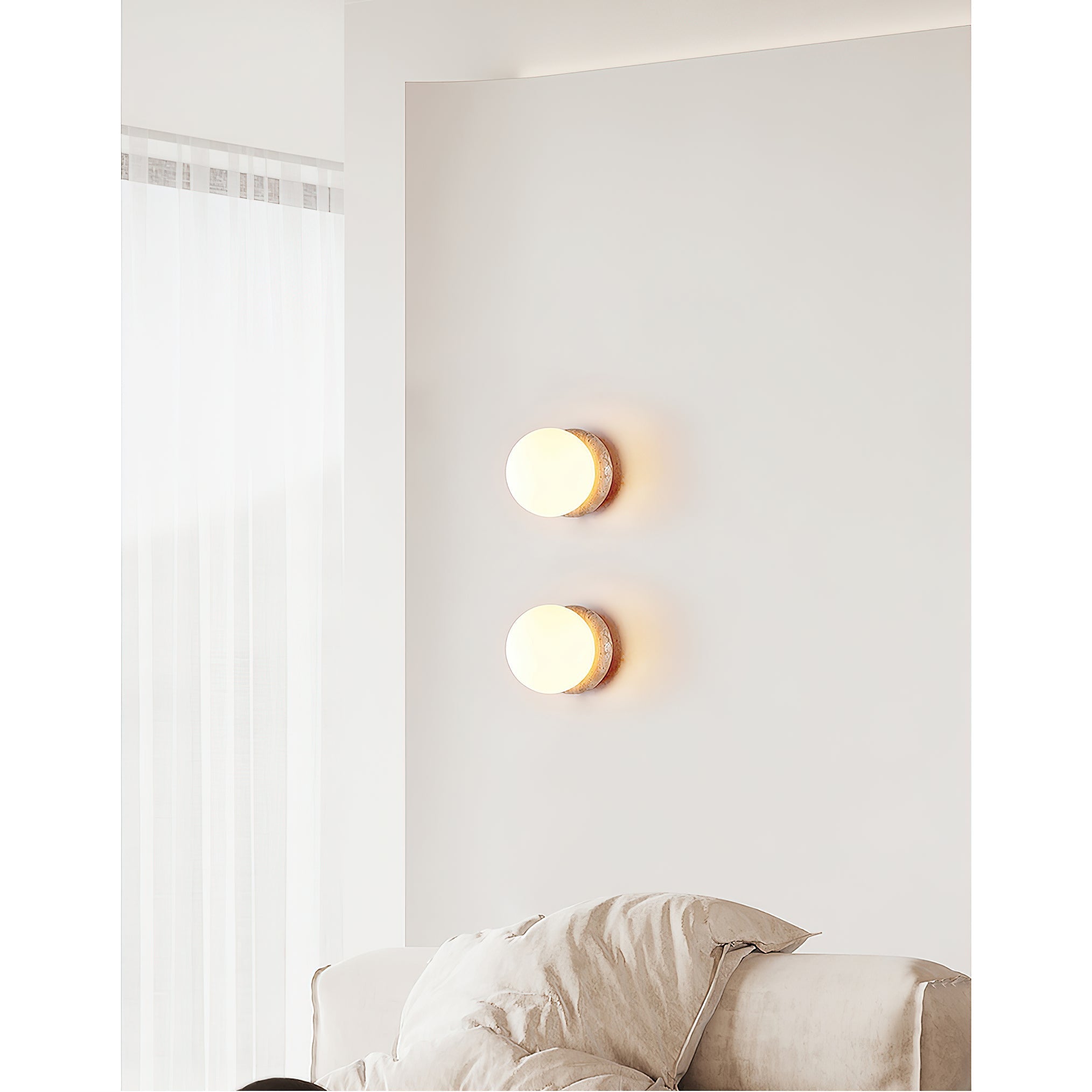 Blikuvys Travertine Glass Wall Lamp - Letslighting