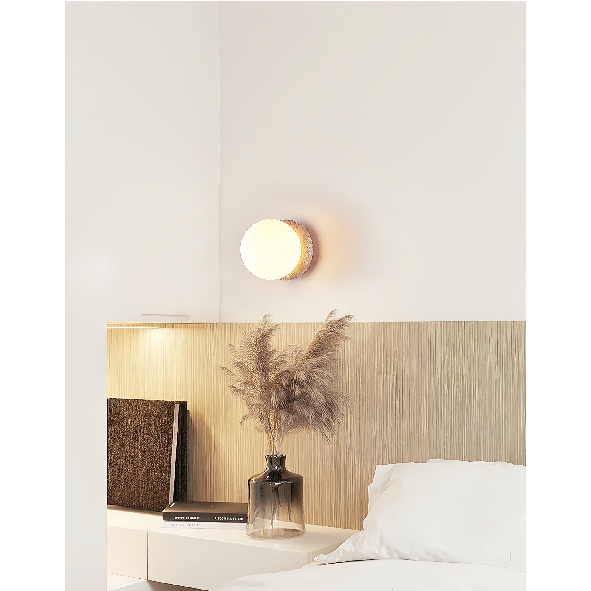 Blikuvys Travertine Glass Wall Lamp - Letslighting