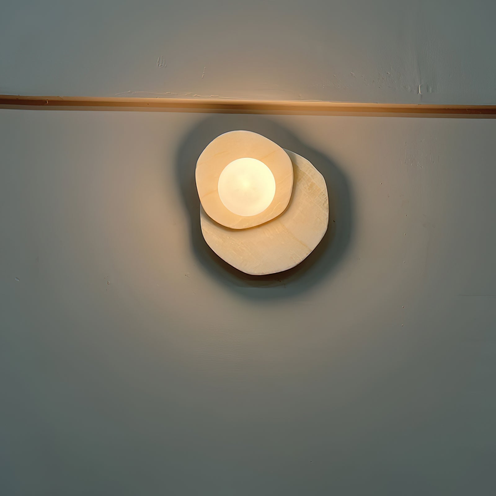 Astr Modern Minimalist Unique Stone Glass Wall Lamp - Letslighting