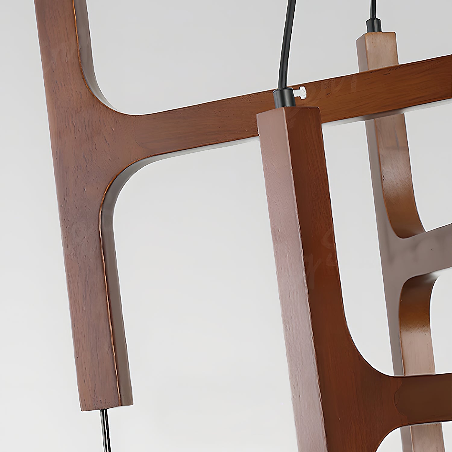 Muto Geometric Wood Chandelier - Letslighting