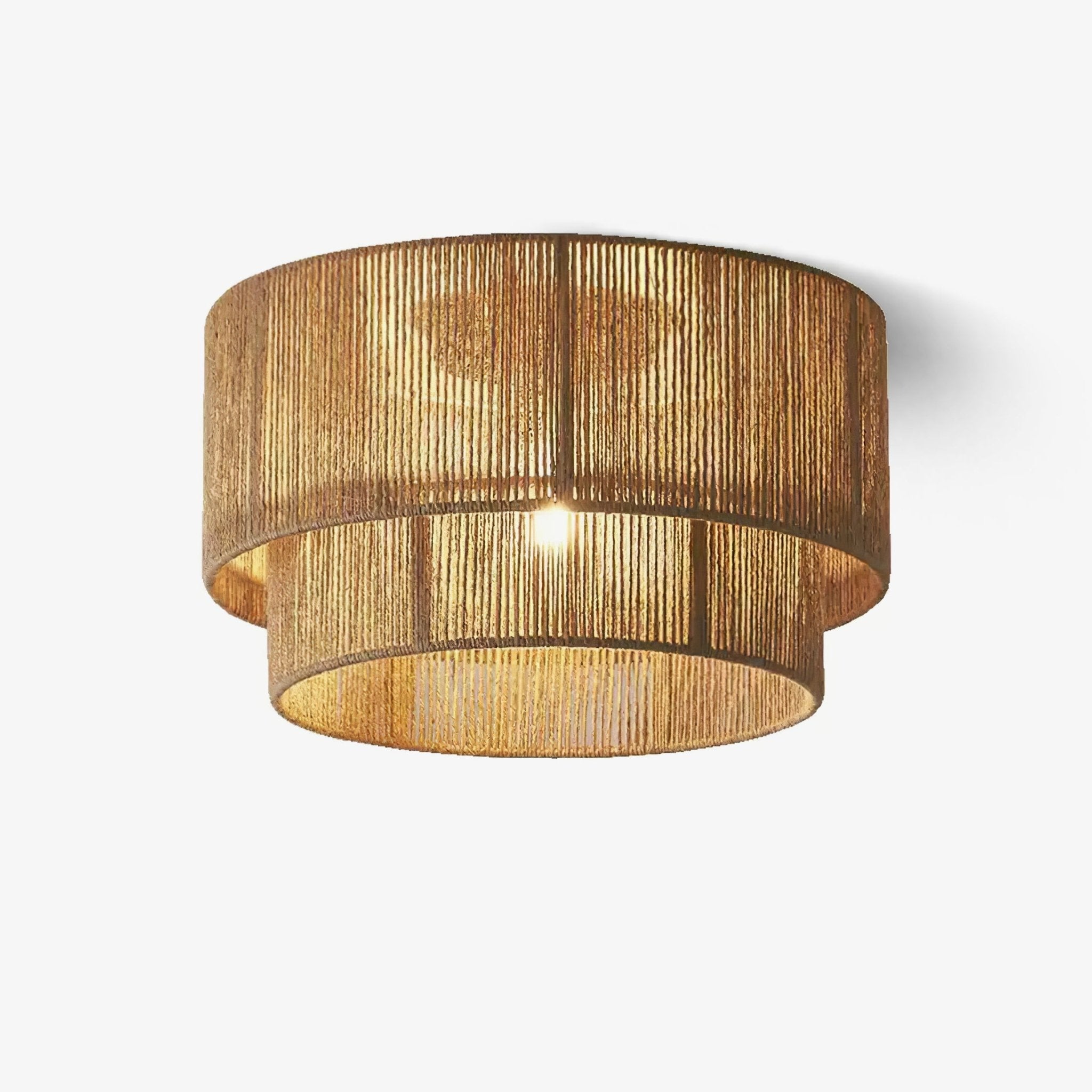 Cevynara Elegance Natural Woven Ceiling Lamp - Letslighting