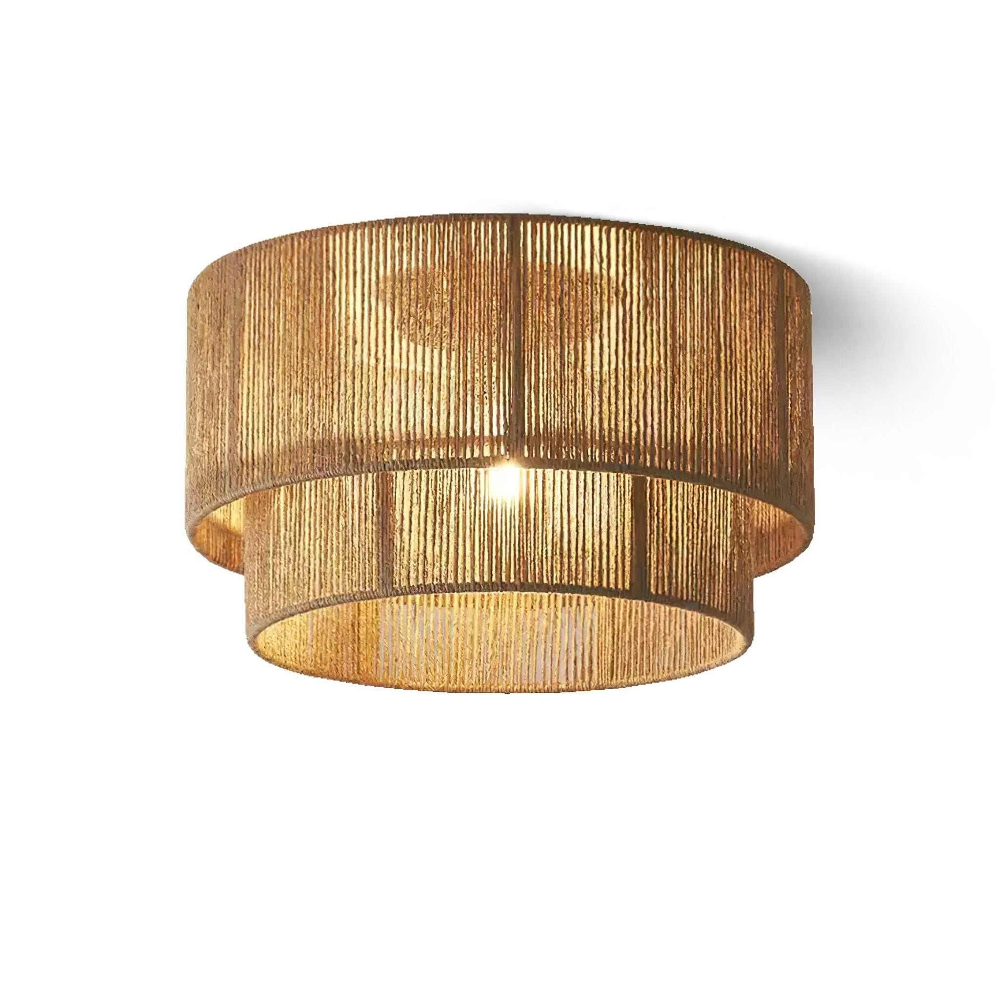 Cevynara Elegance Natural Woven Ceiling Lamp - Letslighting