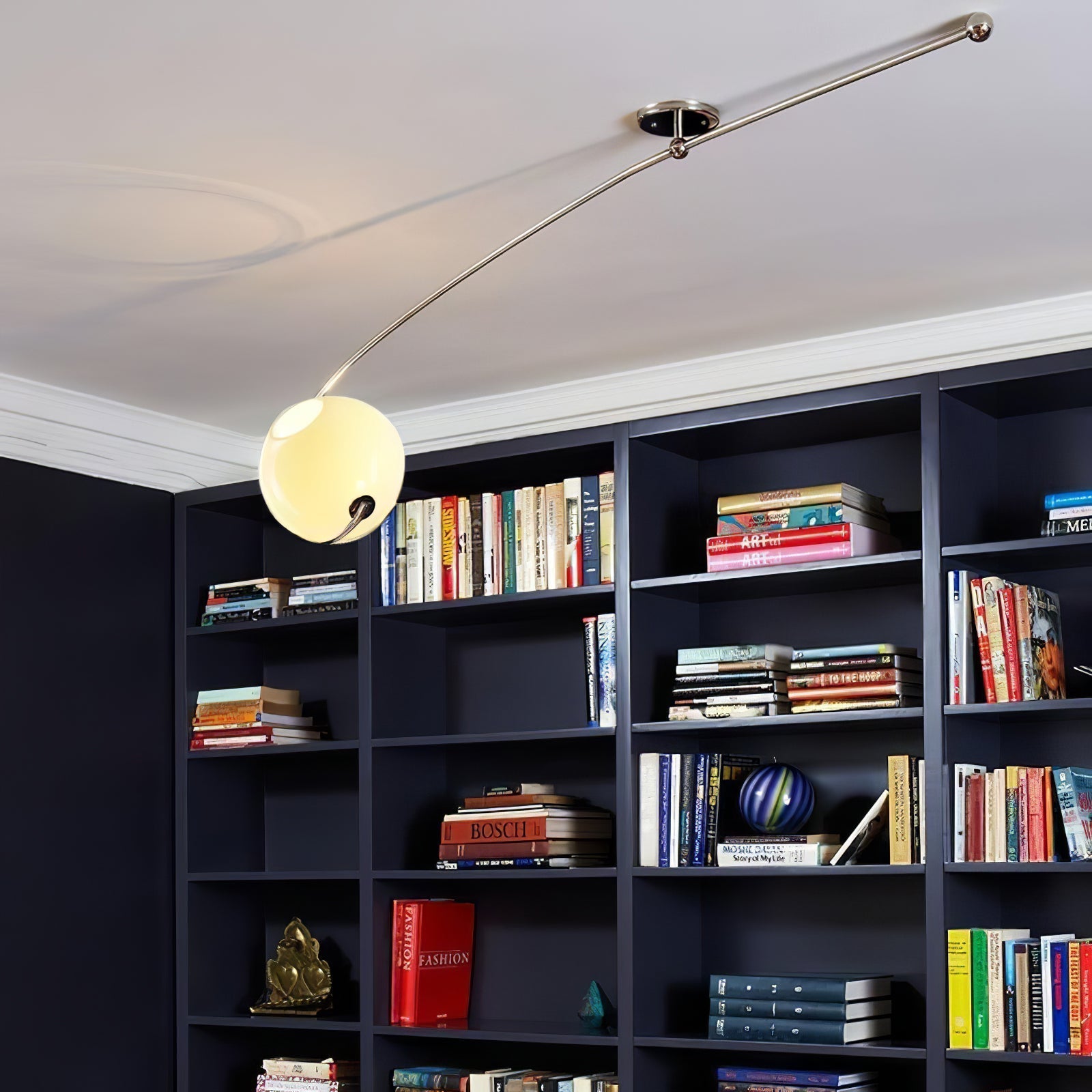 Elsoris Modern Minimalist Curve Glass Ceiling Lamp - Letslighting