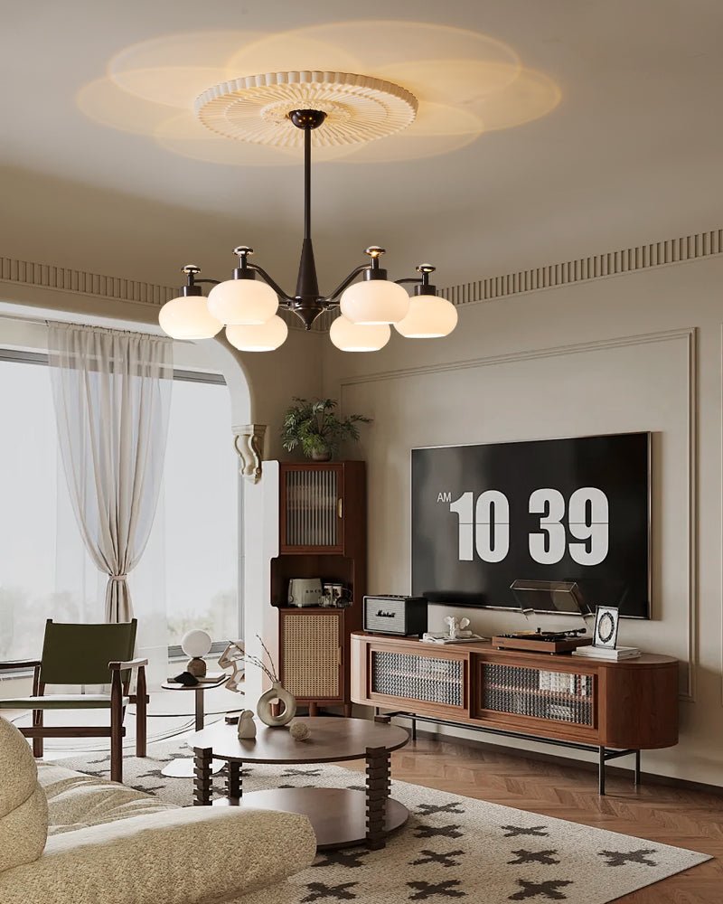 Althaen Elegance Vintage Glass Chandelier - Letslighting