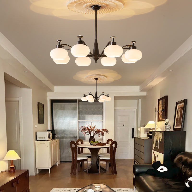 Althaen Elegance Vintage Glass Chandelier - Letslighting