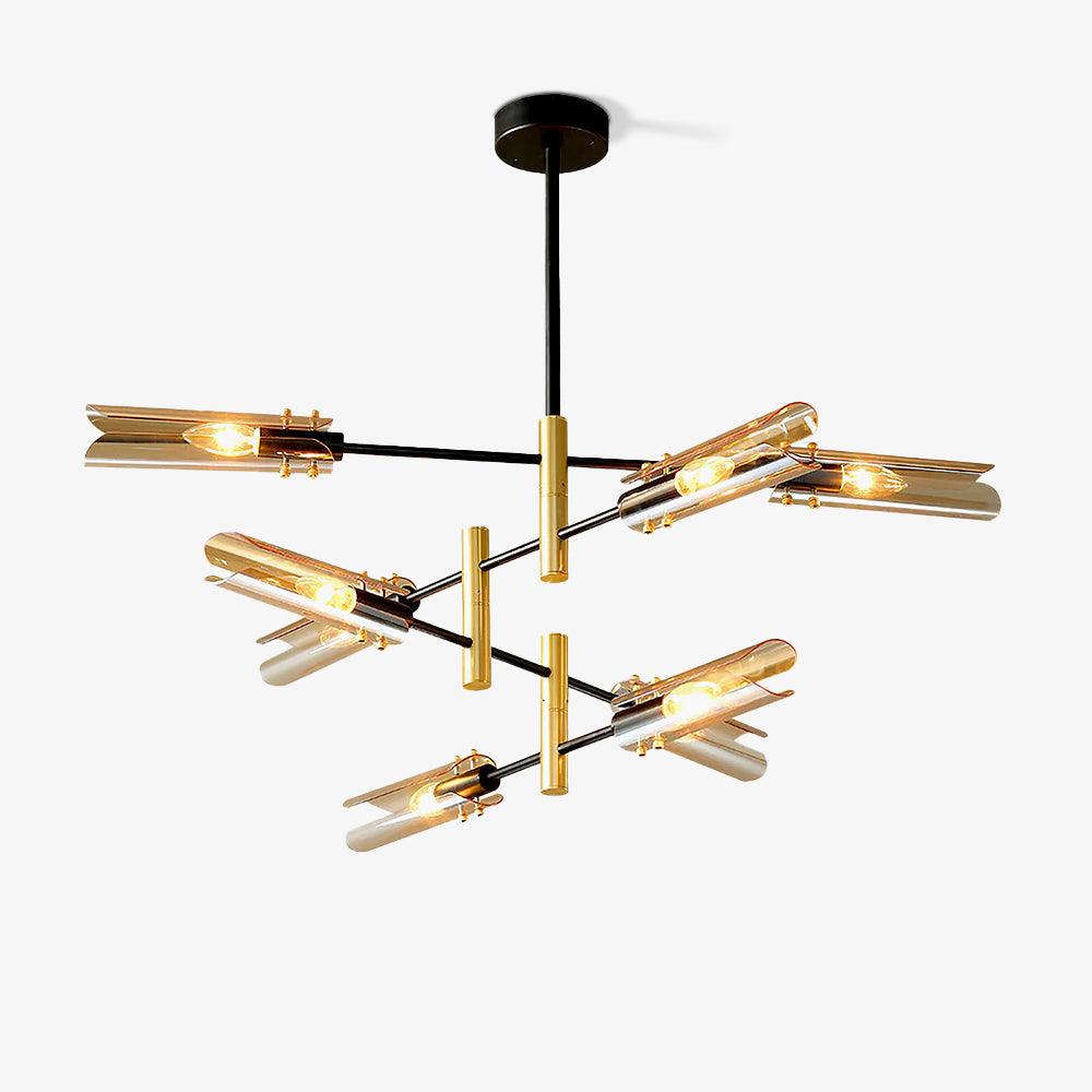 Lustra Chandelier Double 6-Light Modern - Letslighting