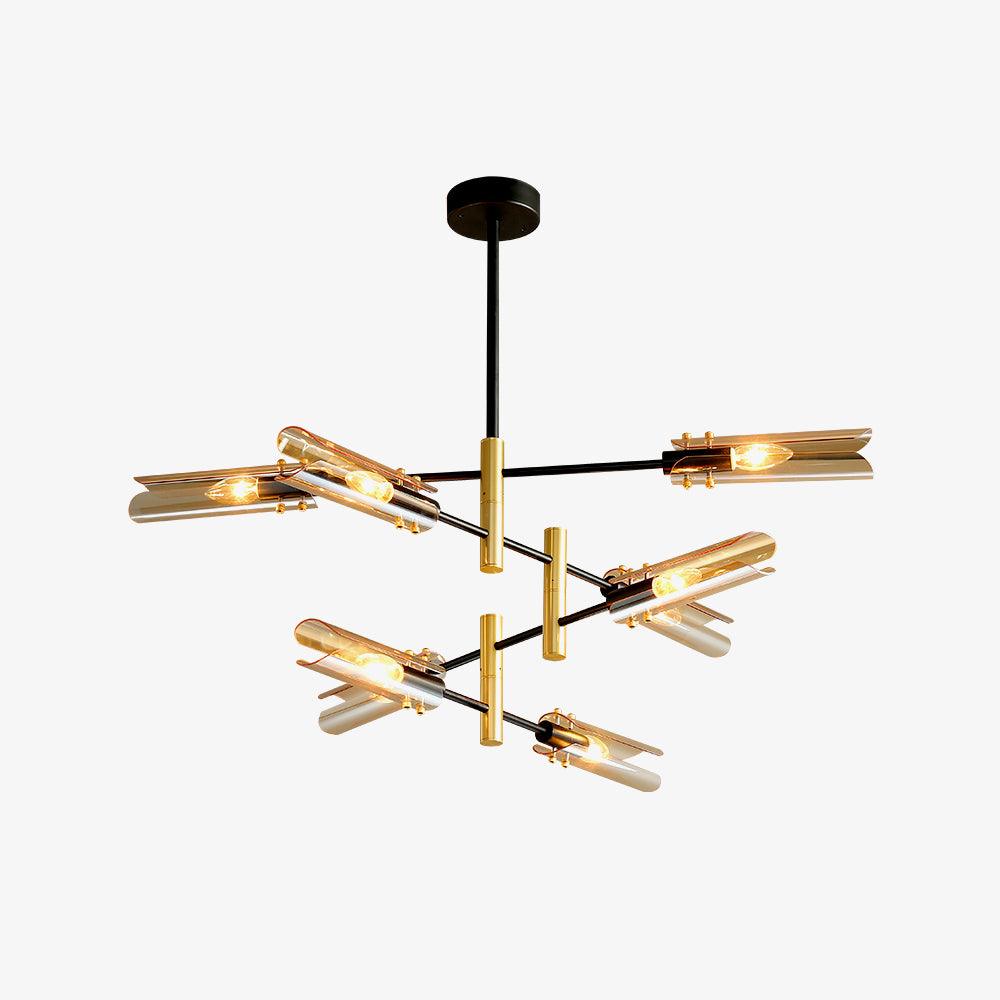 Lustra Chandelier Double 6-Light Modern - Letslighting