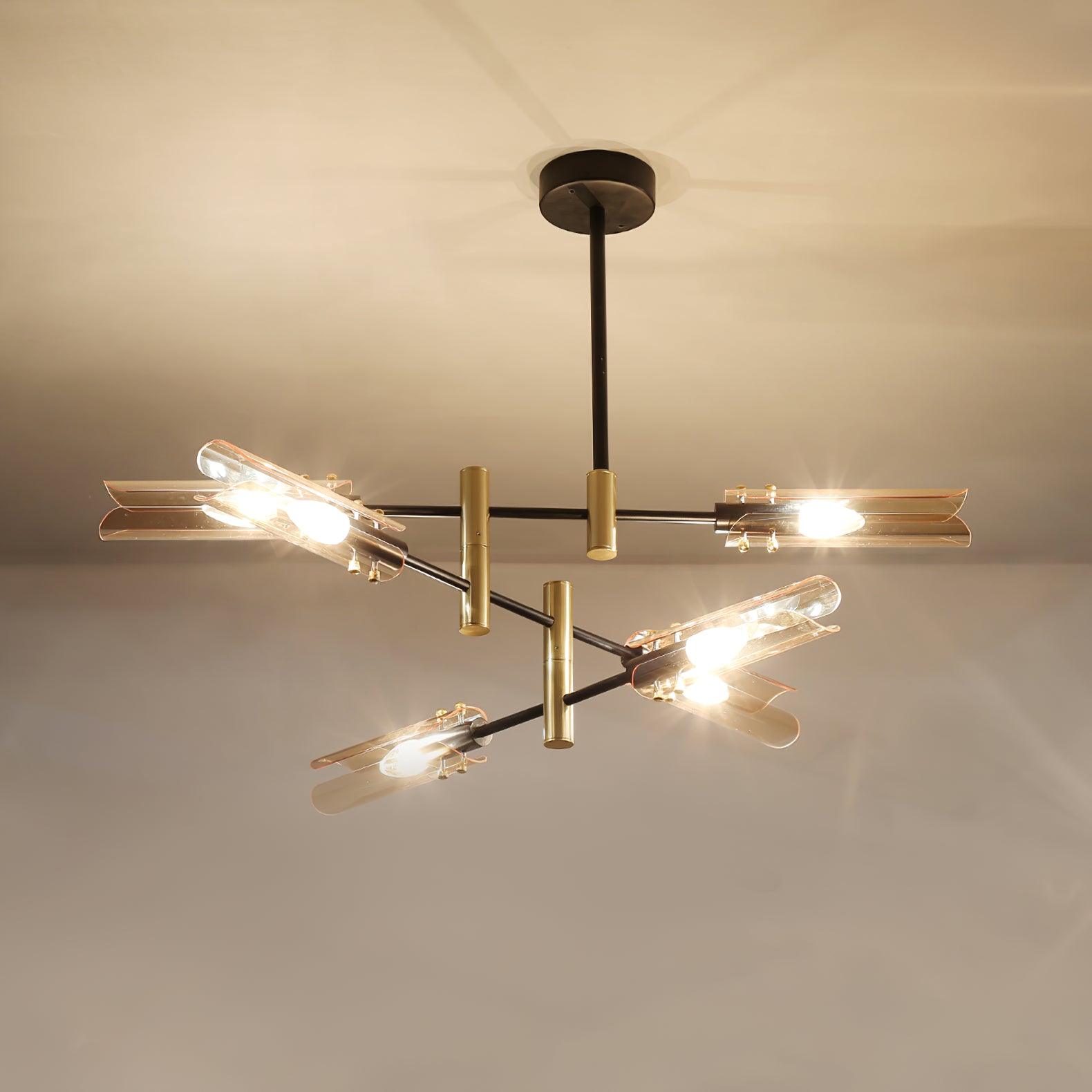 Lustra Chandelier Double 6-Light Modern - Letslighting