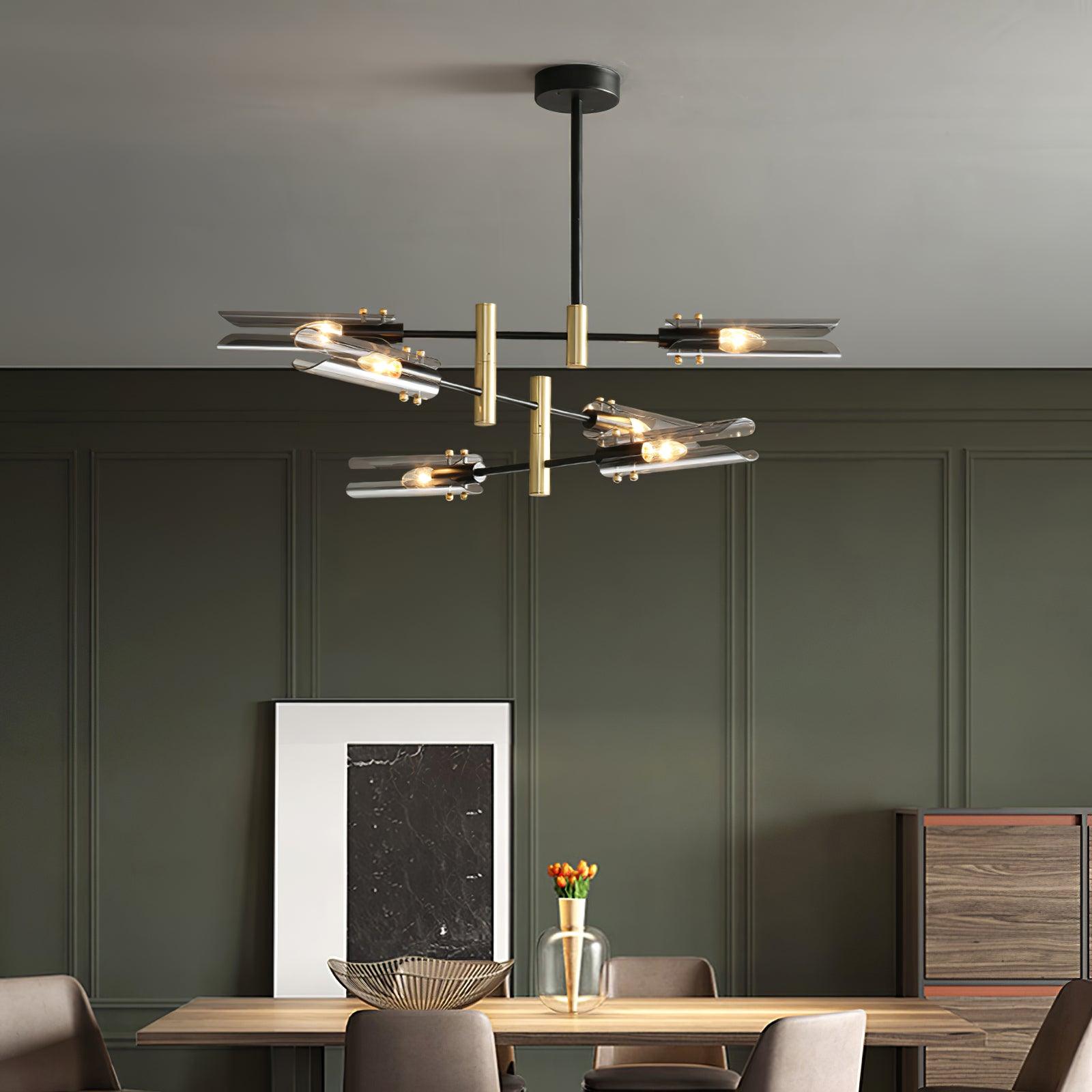 Lustra Chandelier Double 6-Light Modern - Letslighting