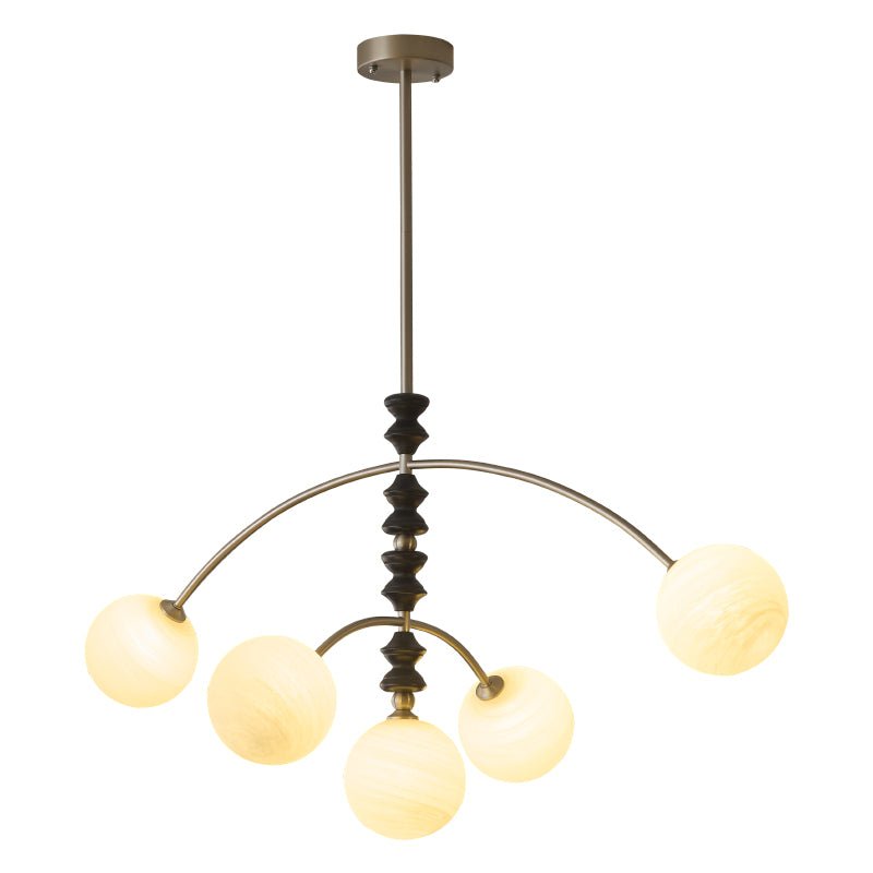 Cucarara Traditional Nordic Art Arc Wood Chandelier - Letslighting