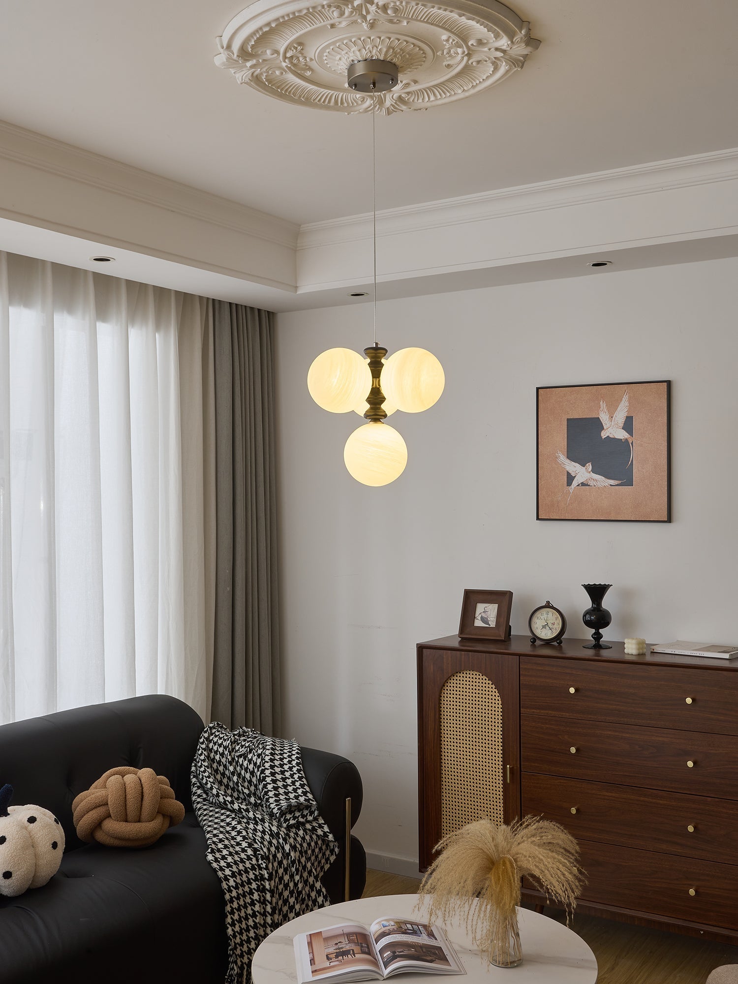 Cucarara Traditional Nordic Art Arc Wood Chandelier - Letslighting