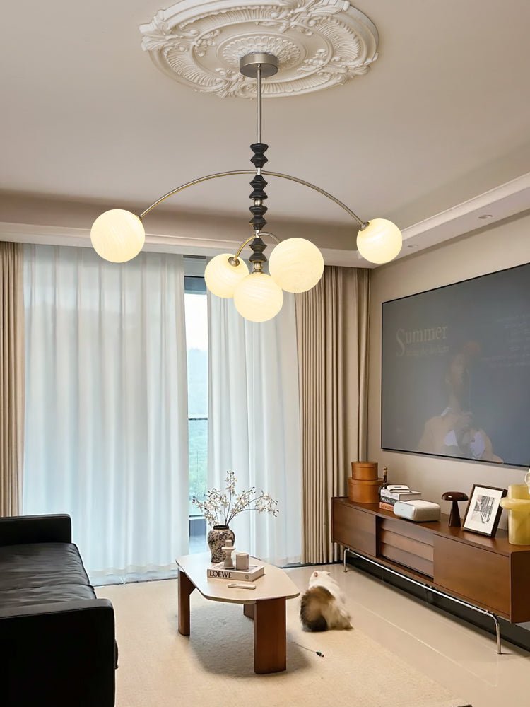 Cucarara Traditional Nordic Art Arc Wood Chandelier - Letslighting