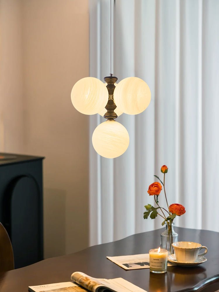 Cucarara Traditional Nordic Art Arc Wood Chandelier - Letslighting