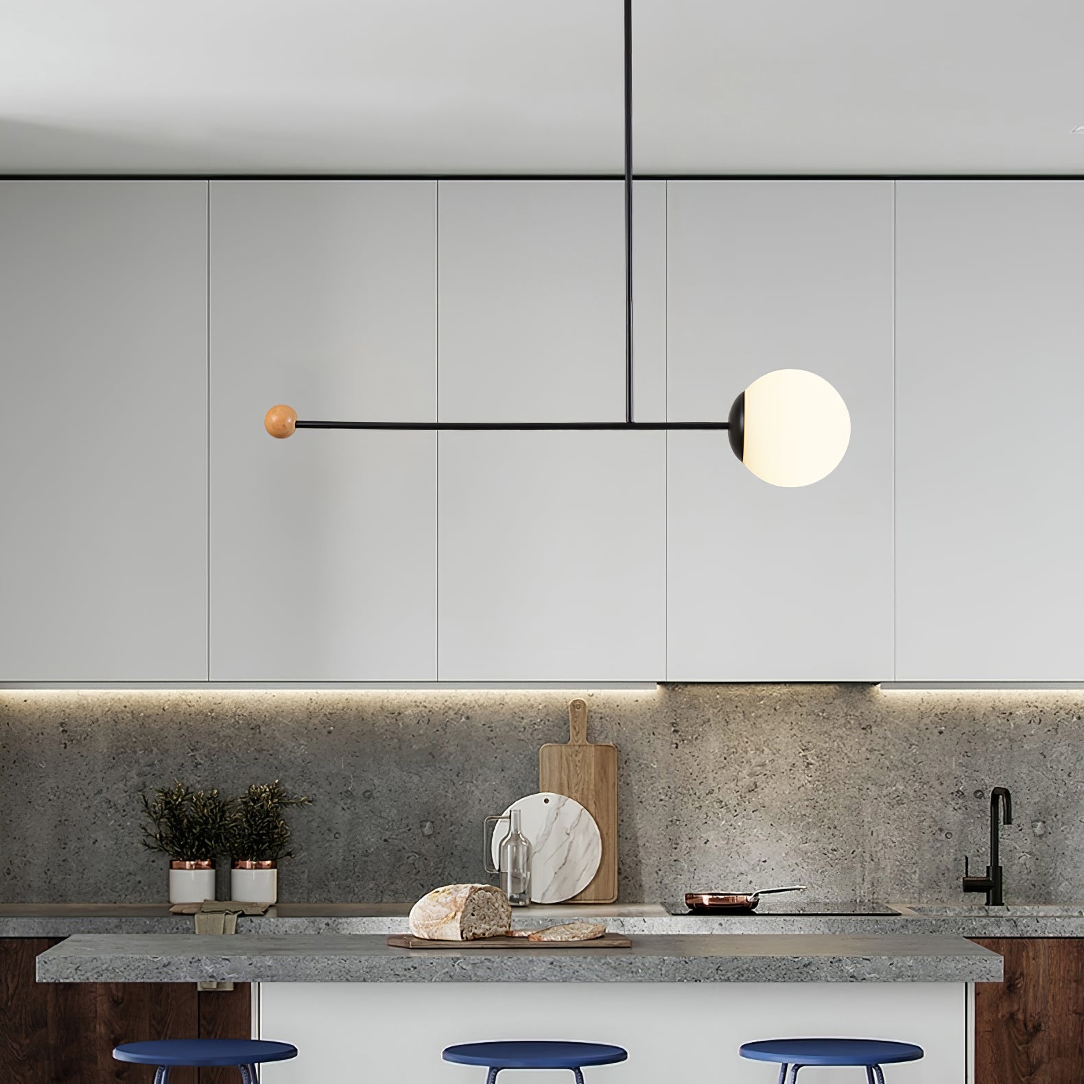 Orbital Balance Modern Linear Pendant Light - Letslighting