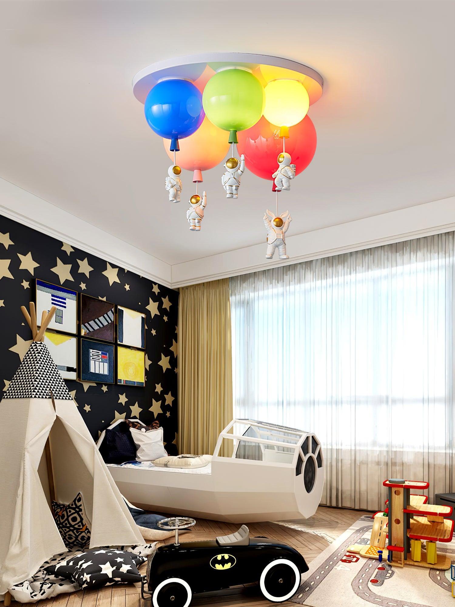Lustra Ceiling Lamp Astronaut Glossy Balloon for Kid's Room - Letslighting