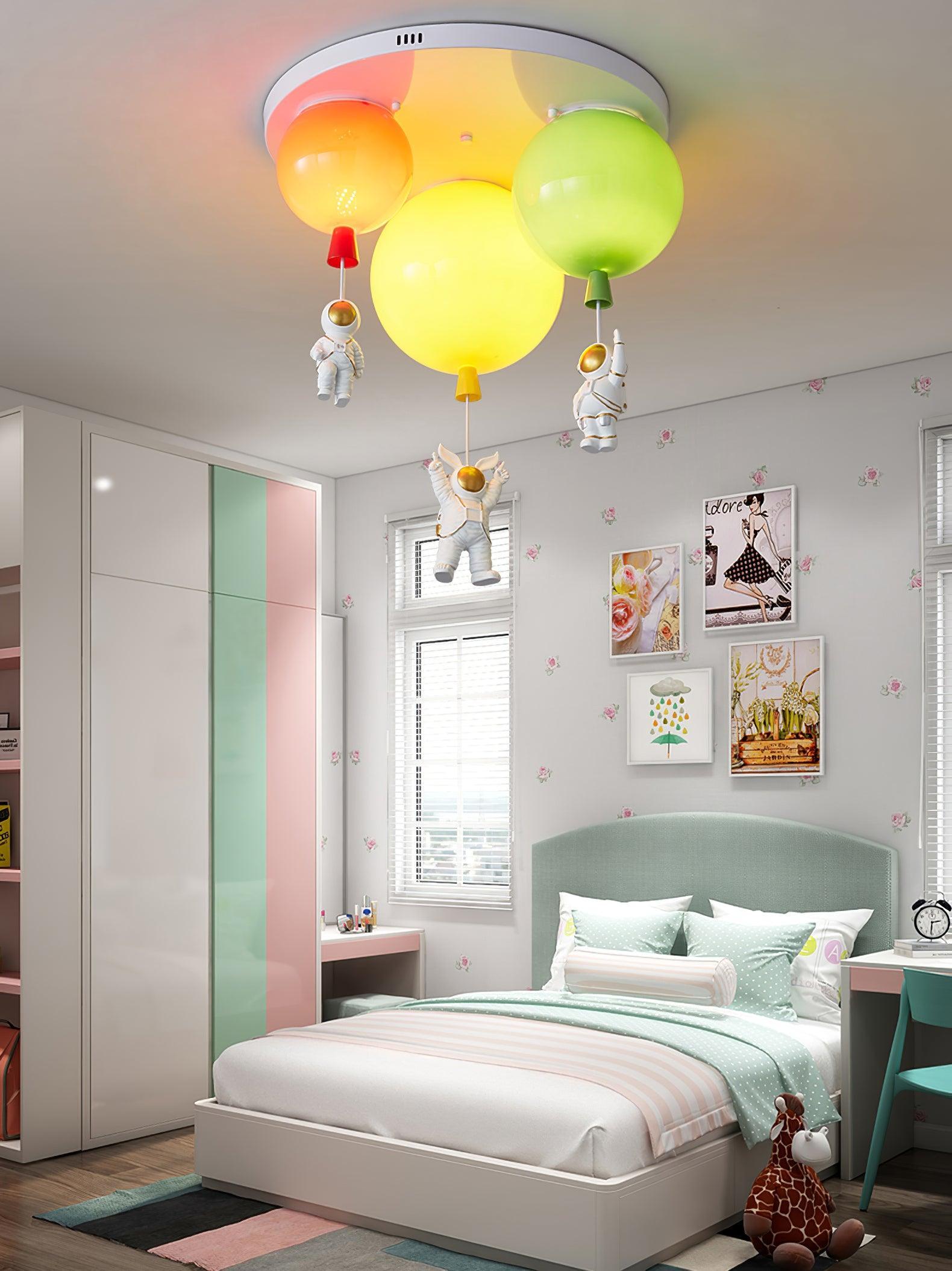 Lustra Ceiling Lamp Astronaut Glossy Balloon for Kid's Room - Letslighting