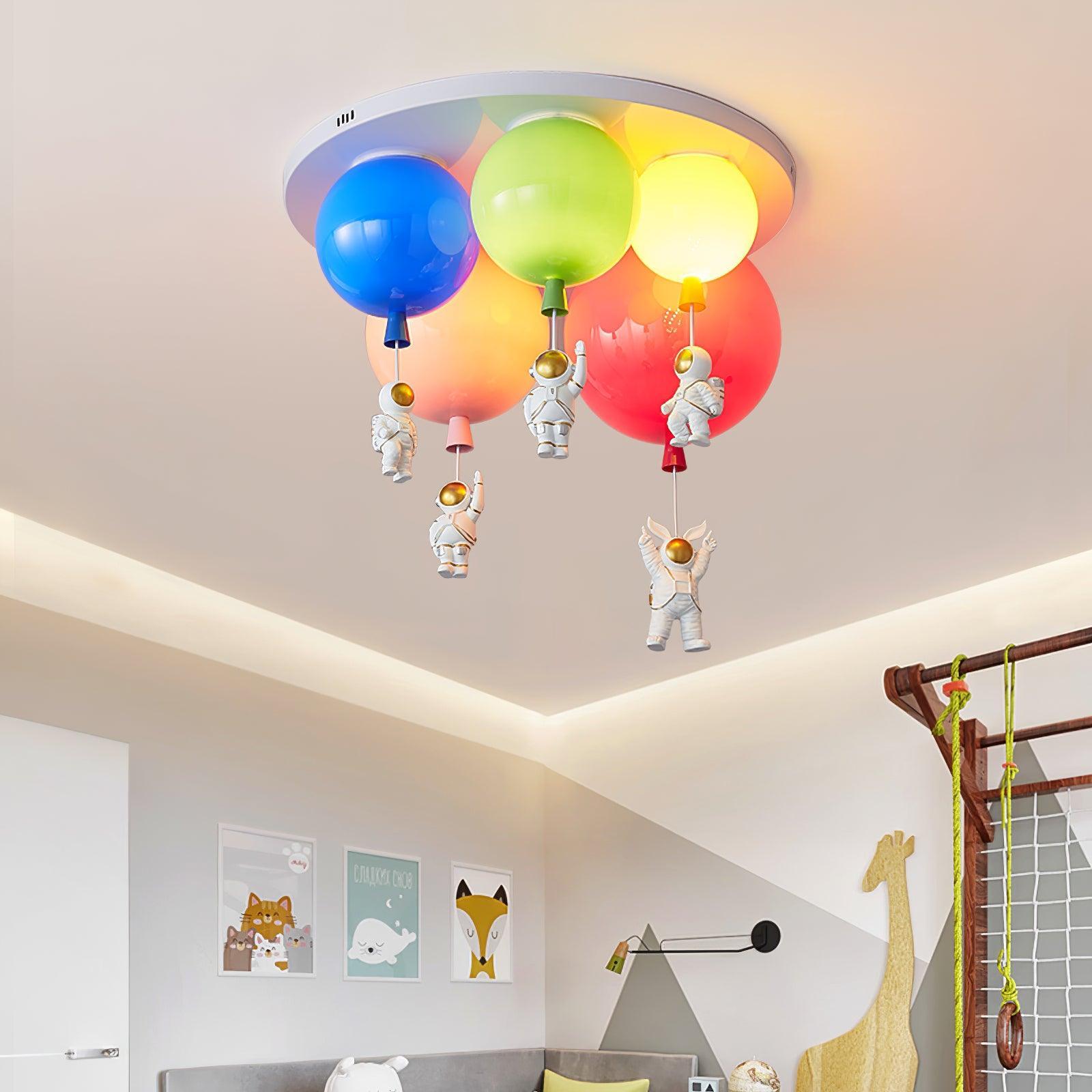 Lustra Ceiling Lamp Astronaut Glossy Balloon for Kid's Room - Letslighting