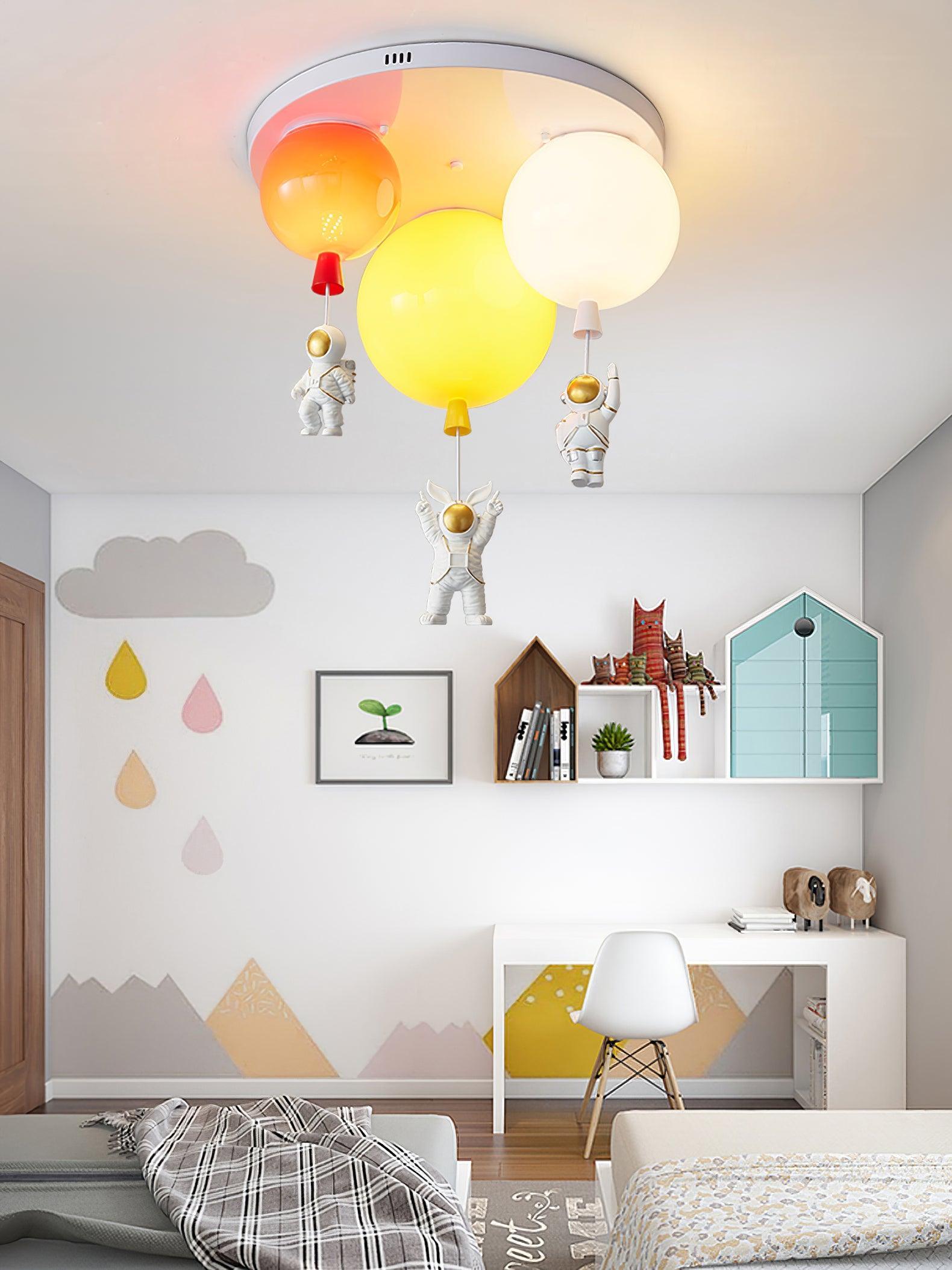 Lustra Ceiling Lamp Astronaut Glossy Balloon for Kid's Room - Letslighting