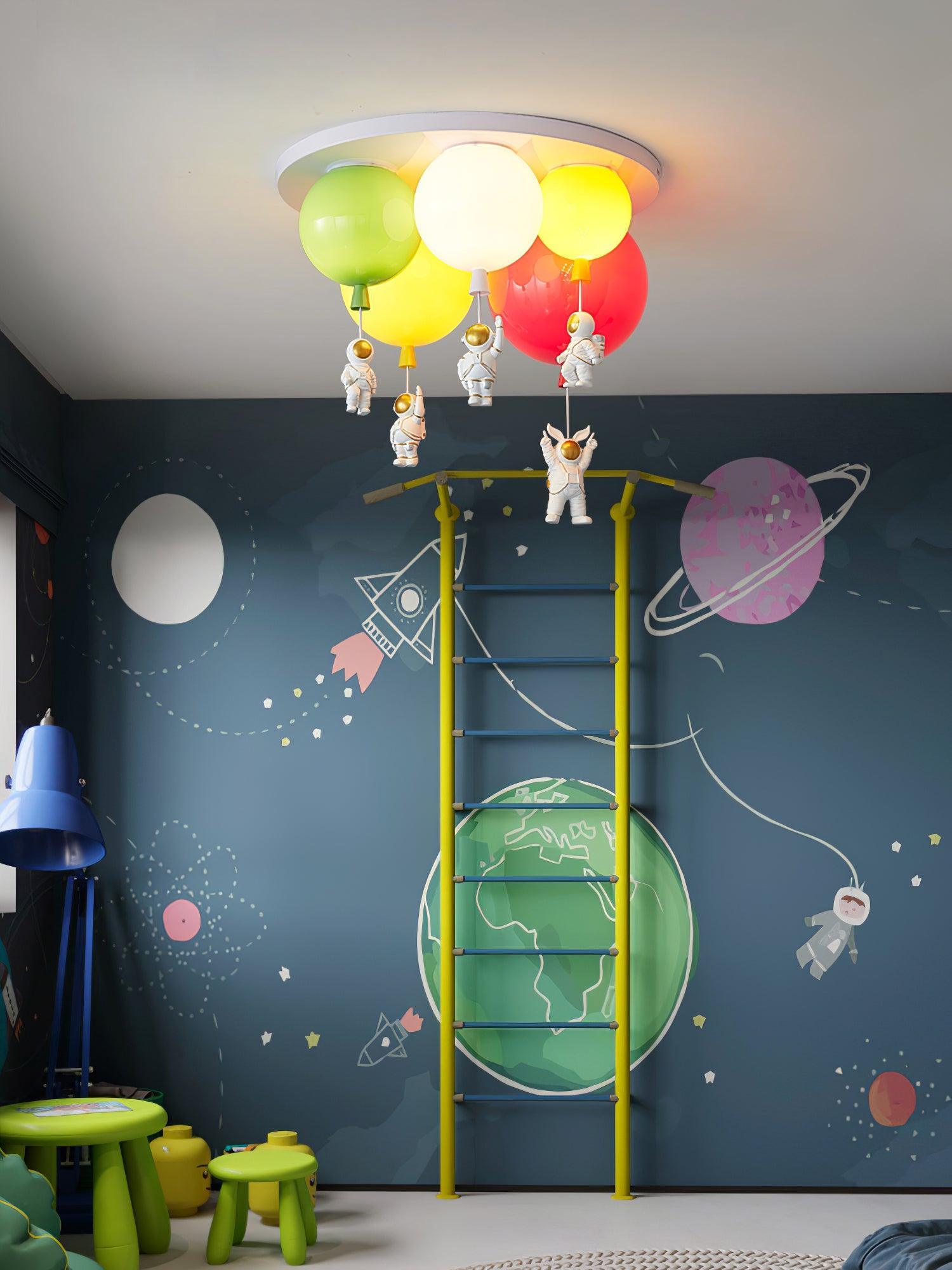 Lustra Ceiling Lamp Astronaut Glossy Balloon for Kid's Room - Letslighting