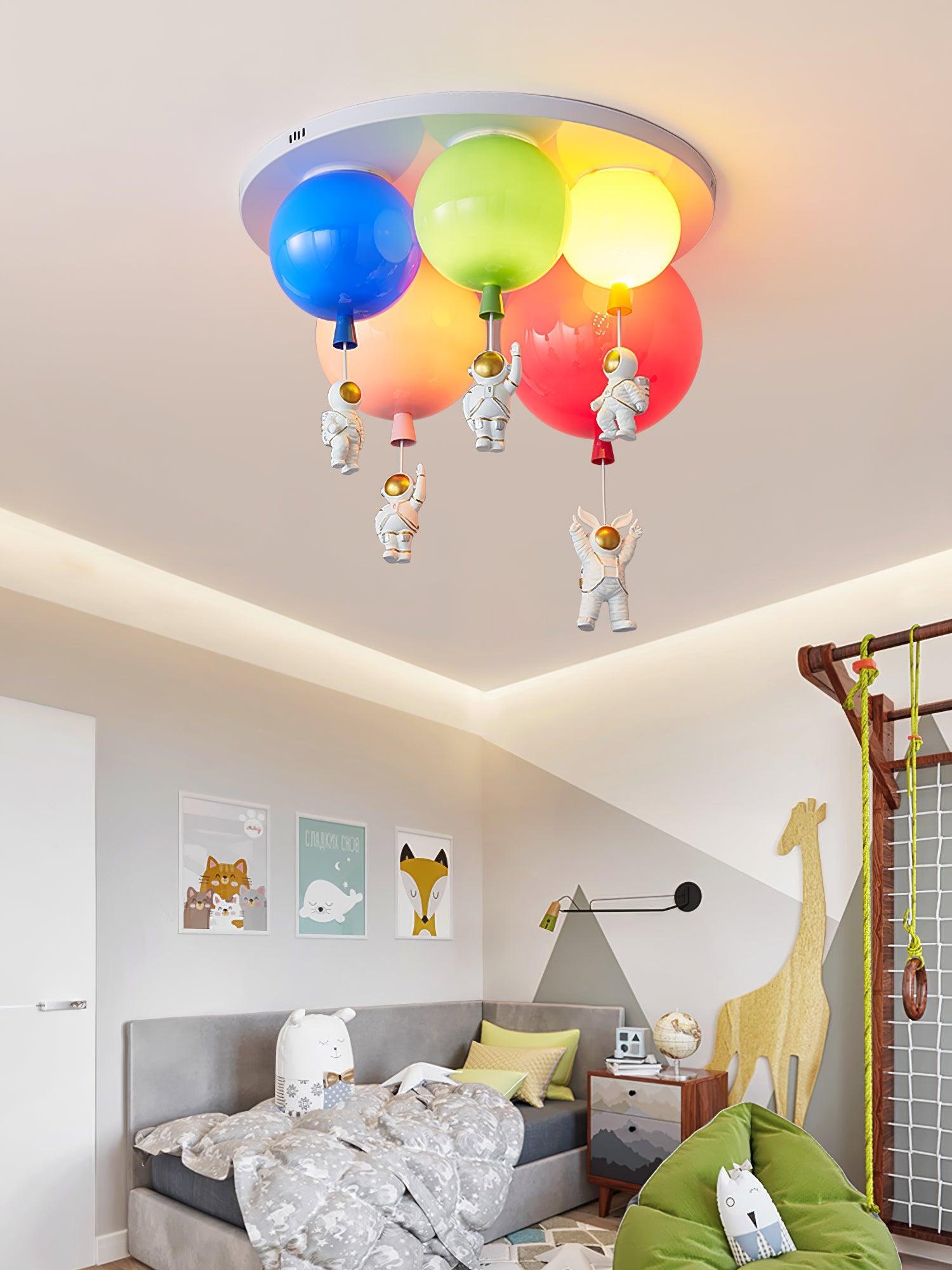 Lustra Ceiling Lamp Astronaut Glossy Balloon for Kid's Room - Letslighting