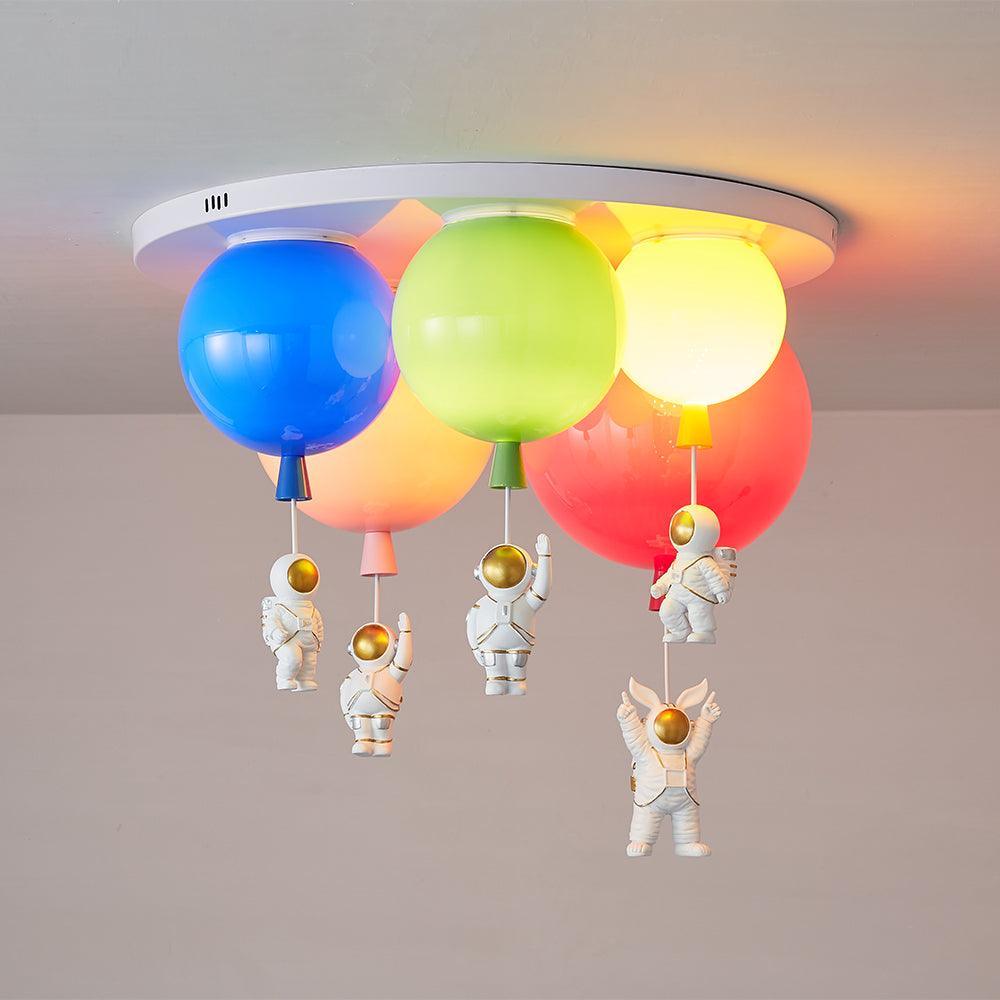 Lustra Ceiling Lamp Astronaut Glossy Balloon for Kid's Room - Letslighting