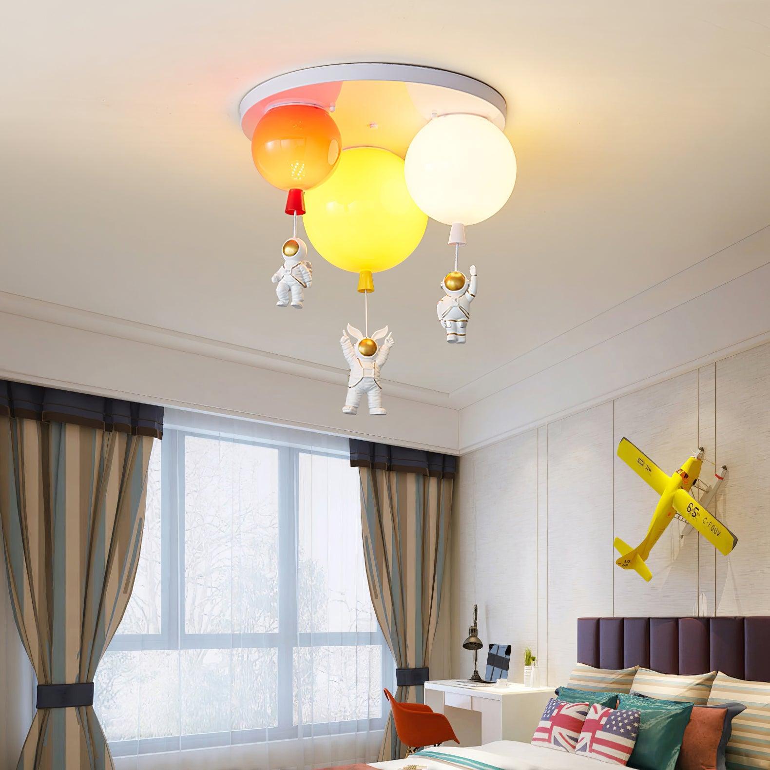 Lustra Ceiling Lamp Astronaut Glossy Balloon for Kid's Room - Letslighting