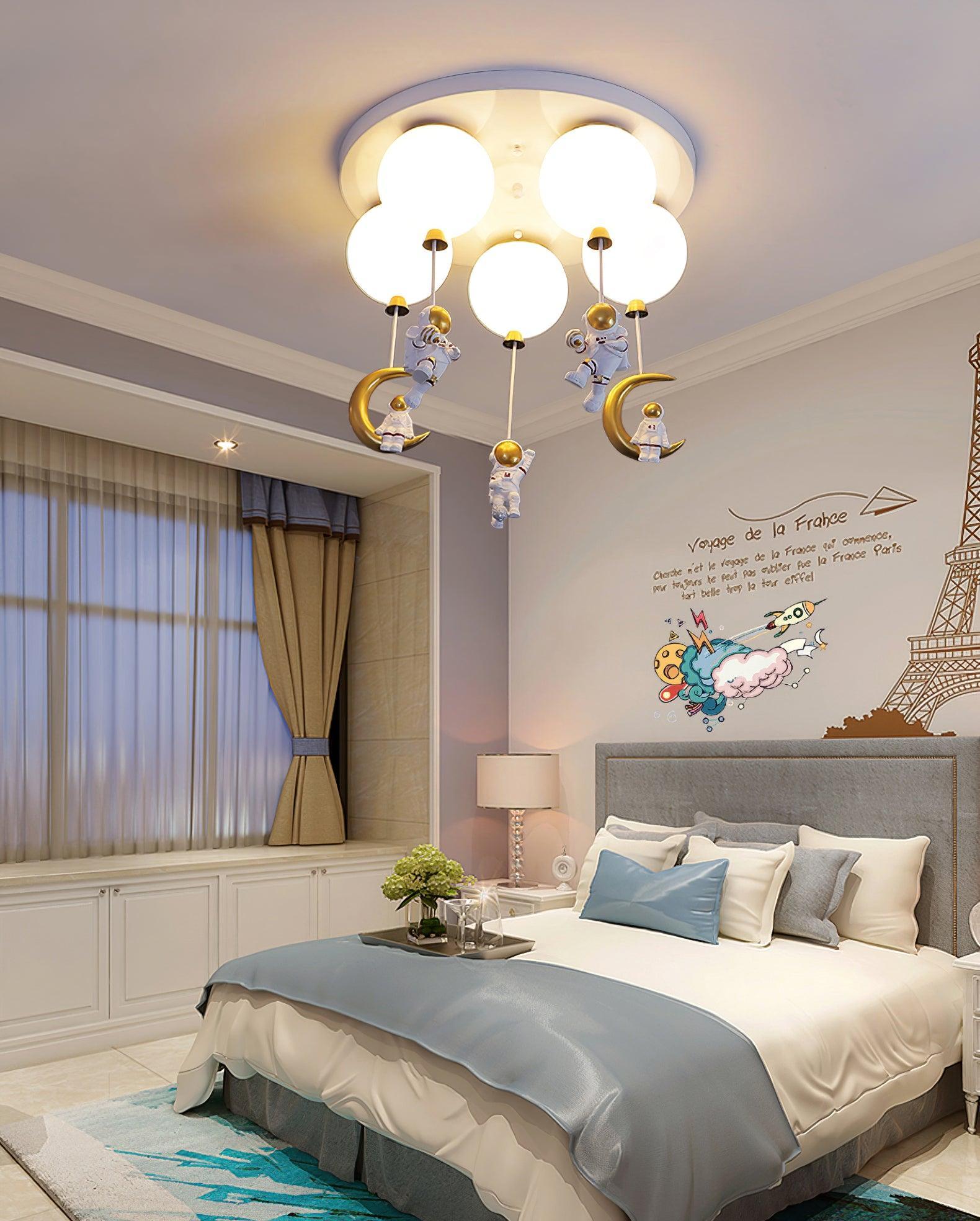 Lustra Ceiling Lamp Astronaut Glossy Balloon for Kid's Room - Letslighting