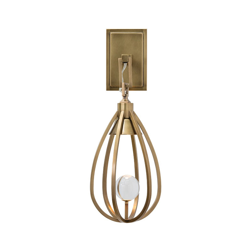 Gloruvys Modern Minimalist Brass Crystal Wall Lamp - Letslighting