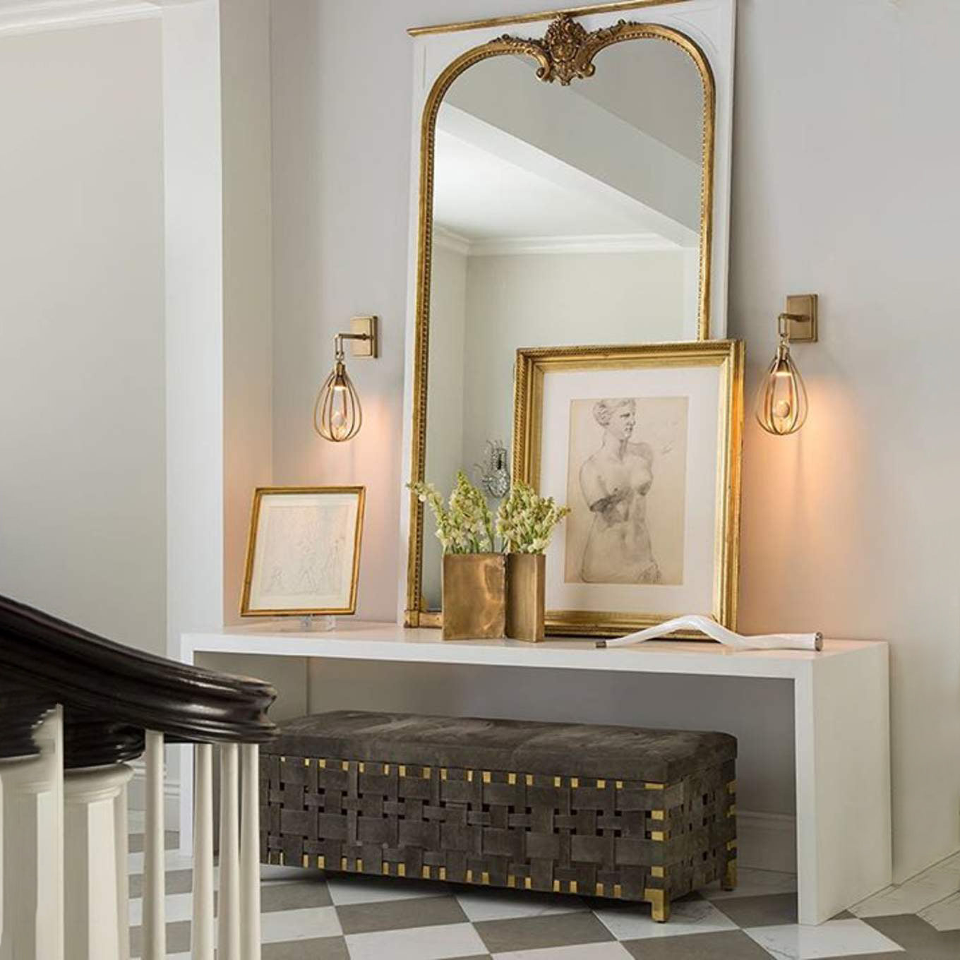 Gloruvys Modern Minimalist Brass Crystal Wall Lamp - Letslighting