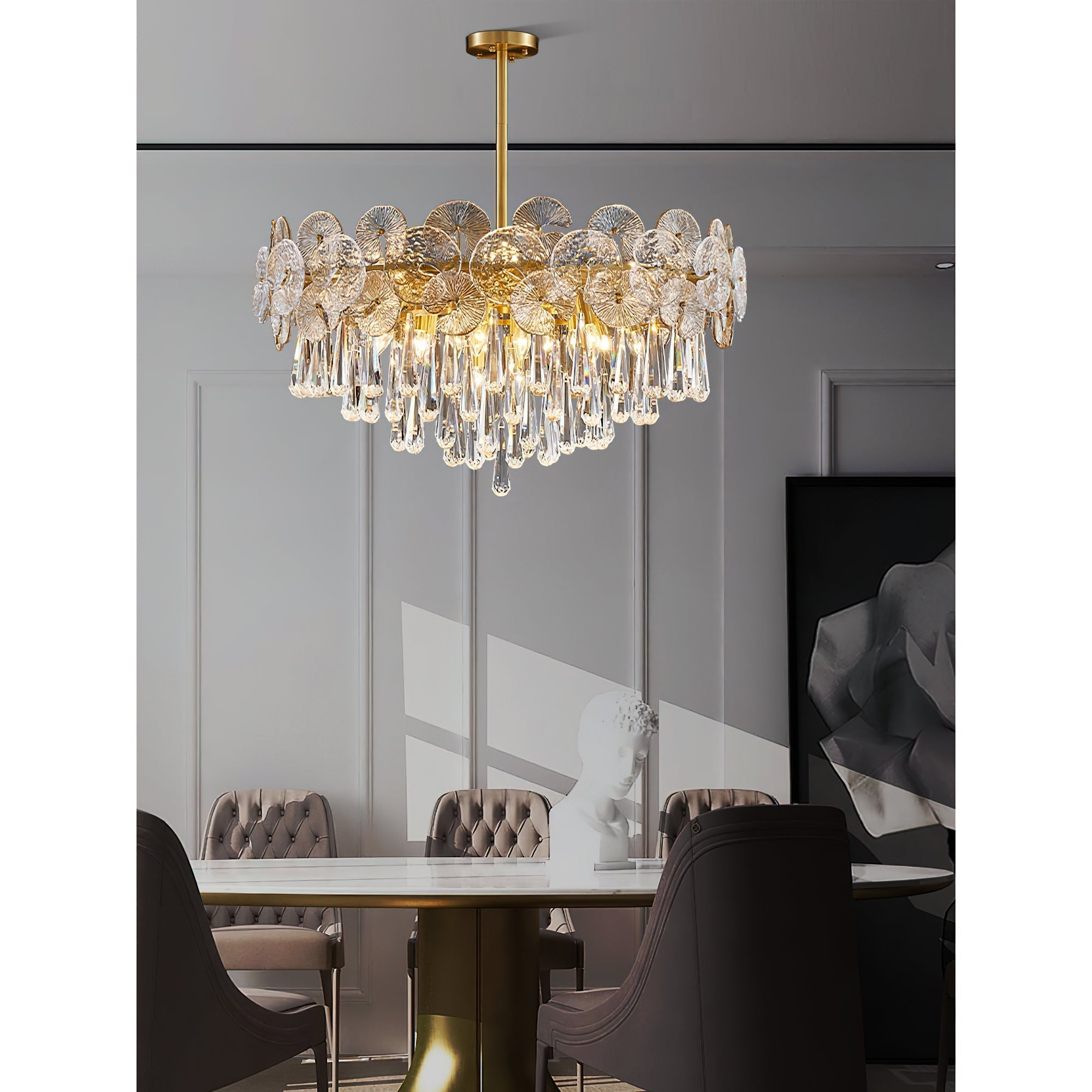 Caeluvyo Luxury Elegance Crystal Chandelier - Letslighting