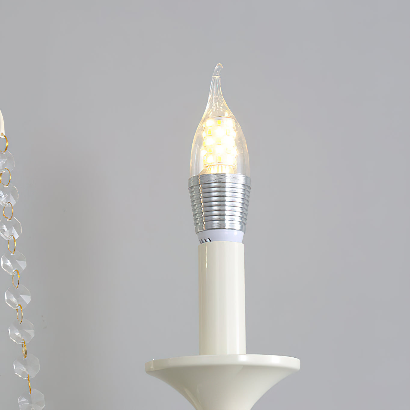 Jarnbruvys Traditional Candle Crystal Wall Lamp - Letslighting