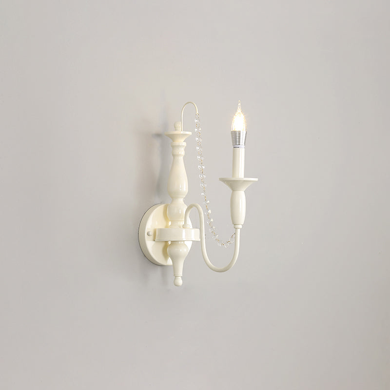 Jarnbruvys Traditional Candle Crystal Wall Lamp - Letslighting