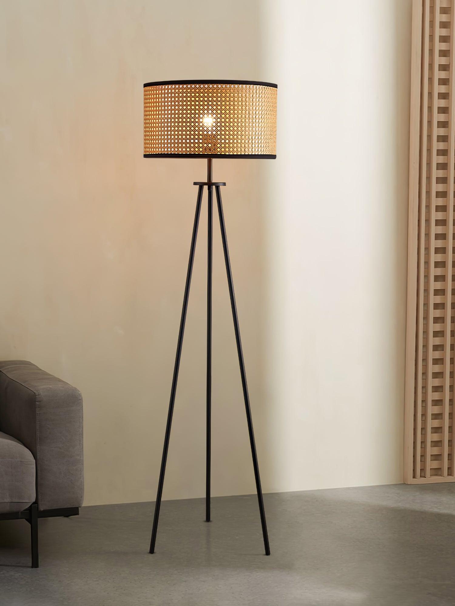 Trio Vintage Bamboo Floor Lamp - Letslighting