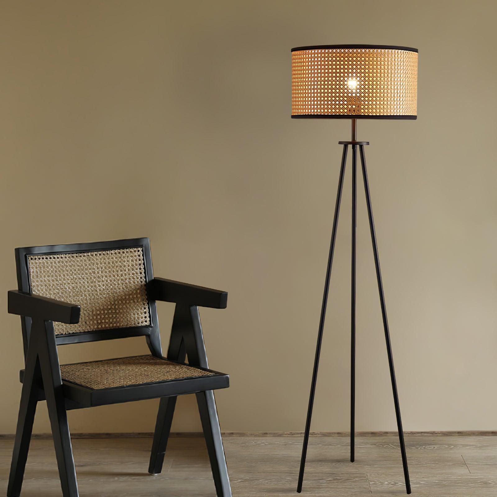 Trio Vintage Bamboo Floor Lamp - Letslighting