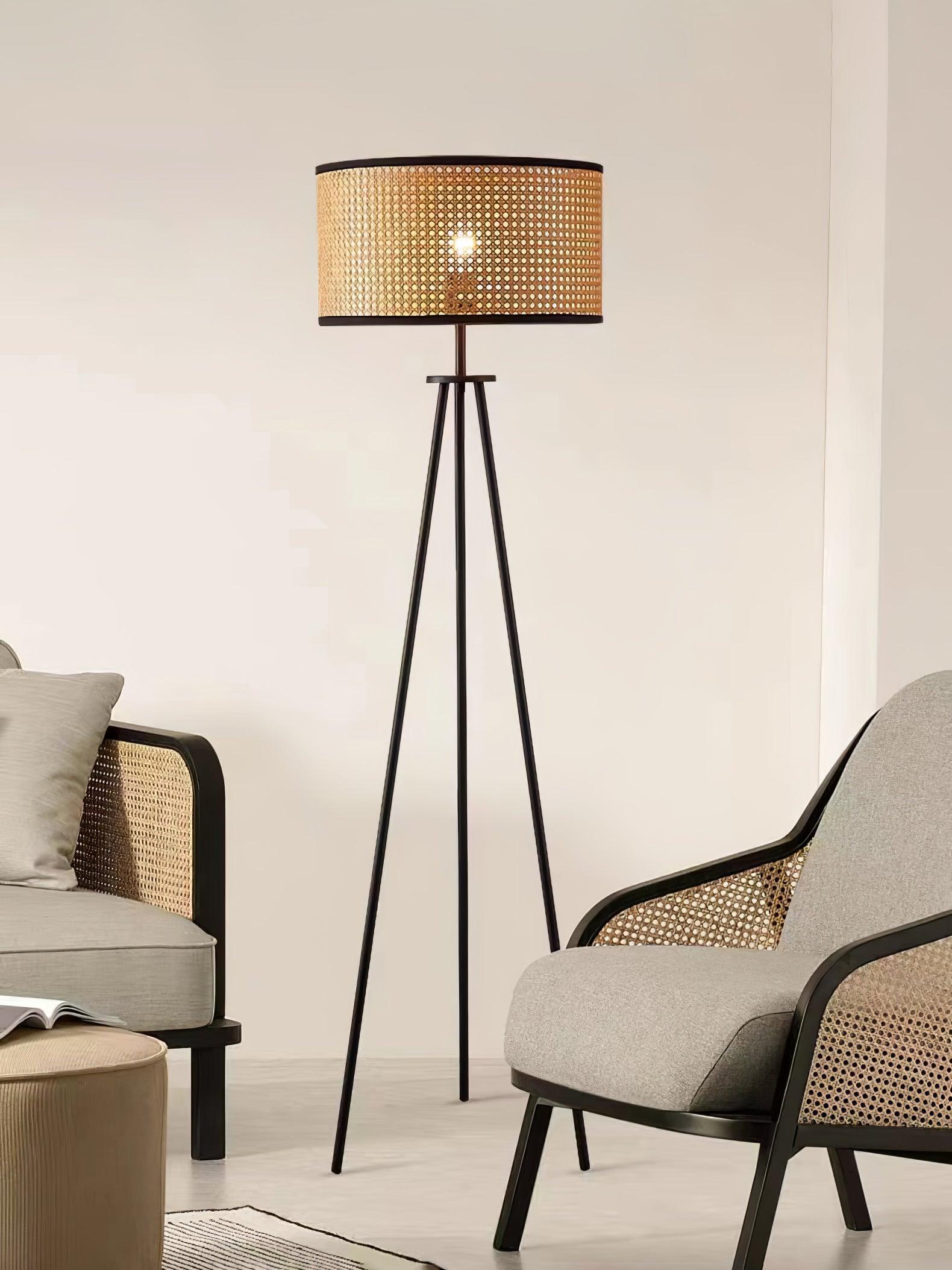 Trio Vintage Bamboo Floor Lamp - Letslighting