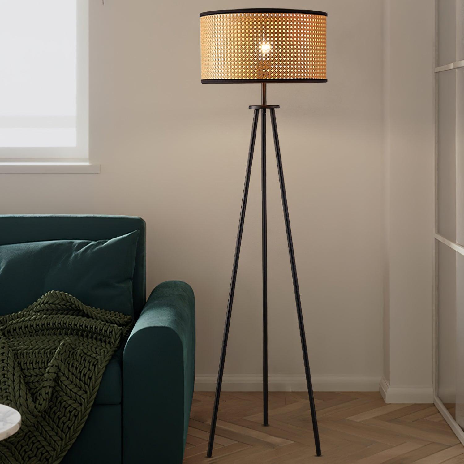 Trio Vintage Bamboo Floor Lamp - Letslighting