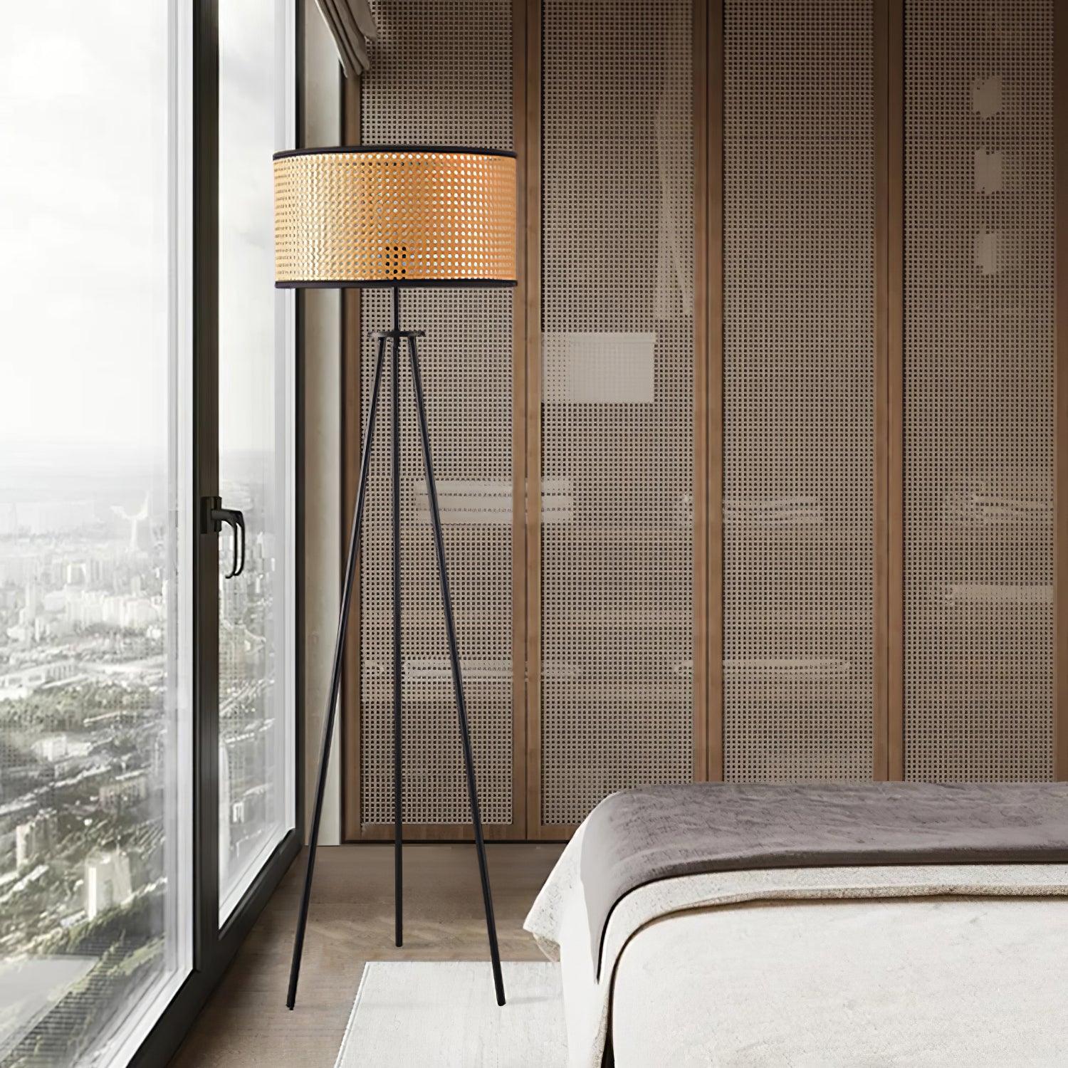 Trio Vintage Bamboo Floor Lamp - Letslighting