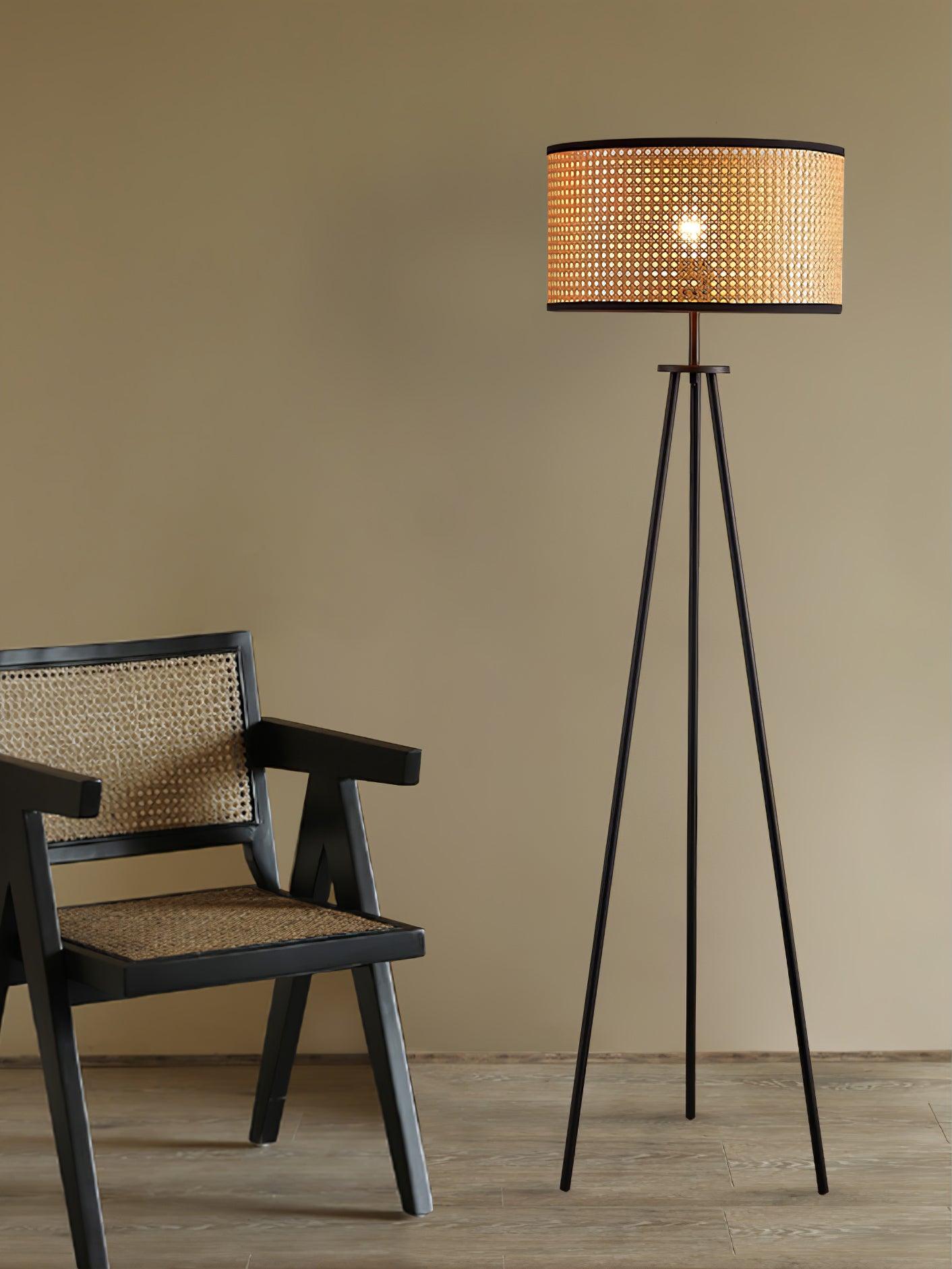 Trio Vintage Bamboo Floor Lamp - Letslighting