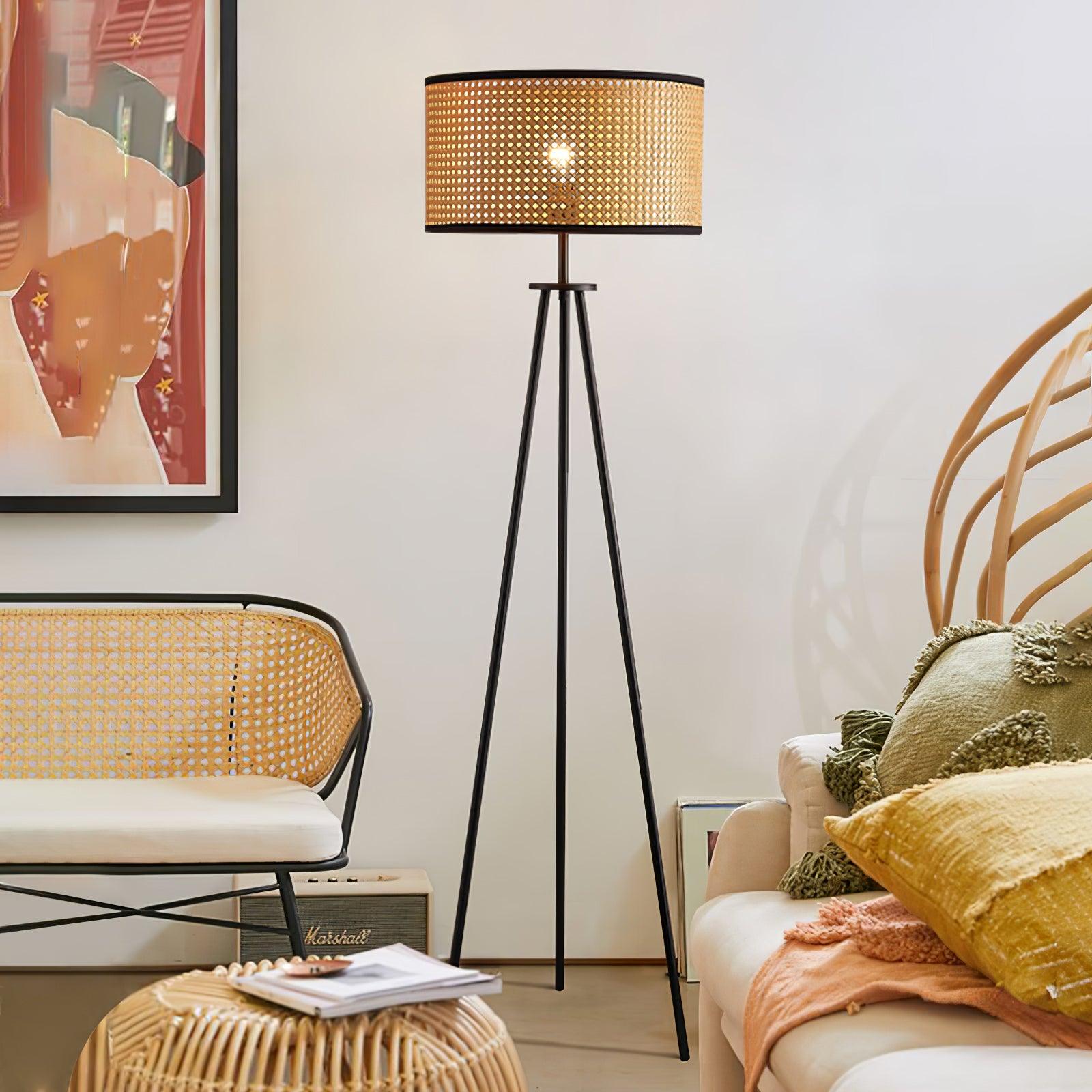 Trio Vintage Bamboo Floor Lamp - Letslighting