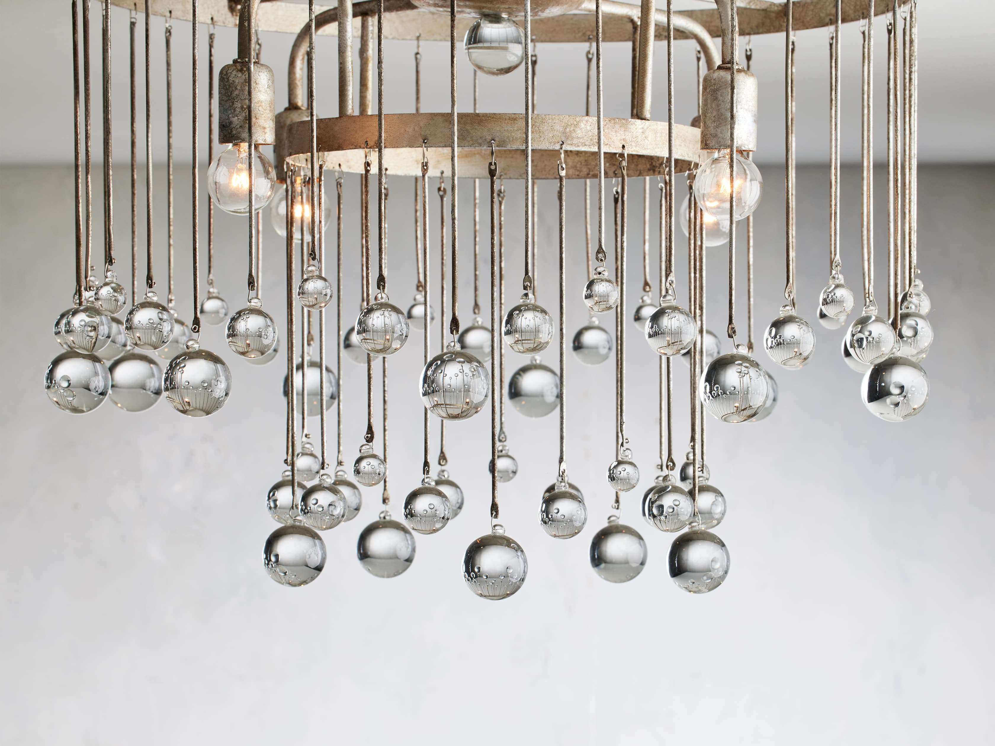 Fljotuvyo Postmodern Luxury Brass Crystal Flush Mount Ceiling Lamp - Letslighting