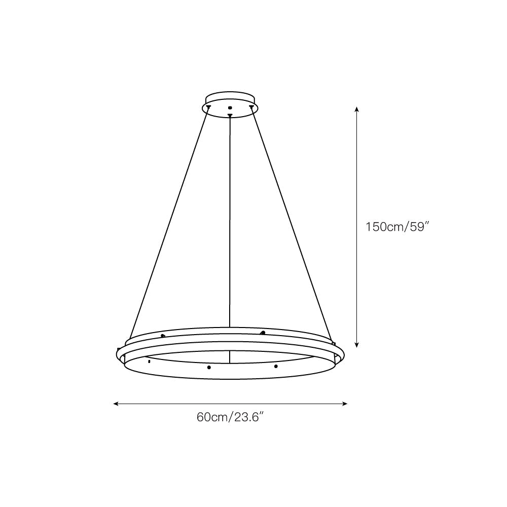 Himinuvyo Modern Minimalist LED Acrylic Chandelier - Letslighting