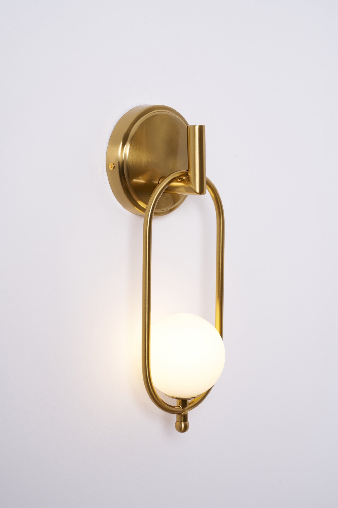 Cumirisra Modern Minimalist Brass Glass Wall Light - Letslighting