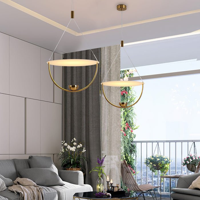 Vecaros Modern Minimalist Disc Pendant Lamp - Letslighting