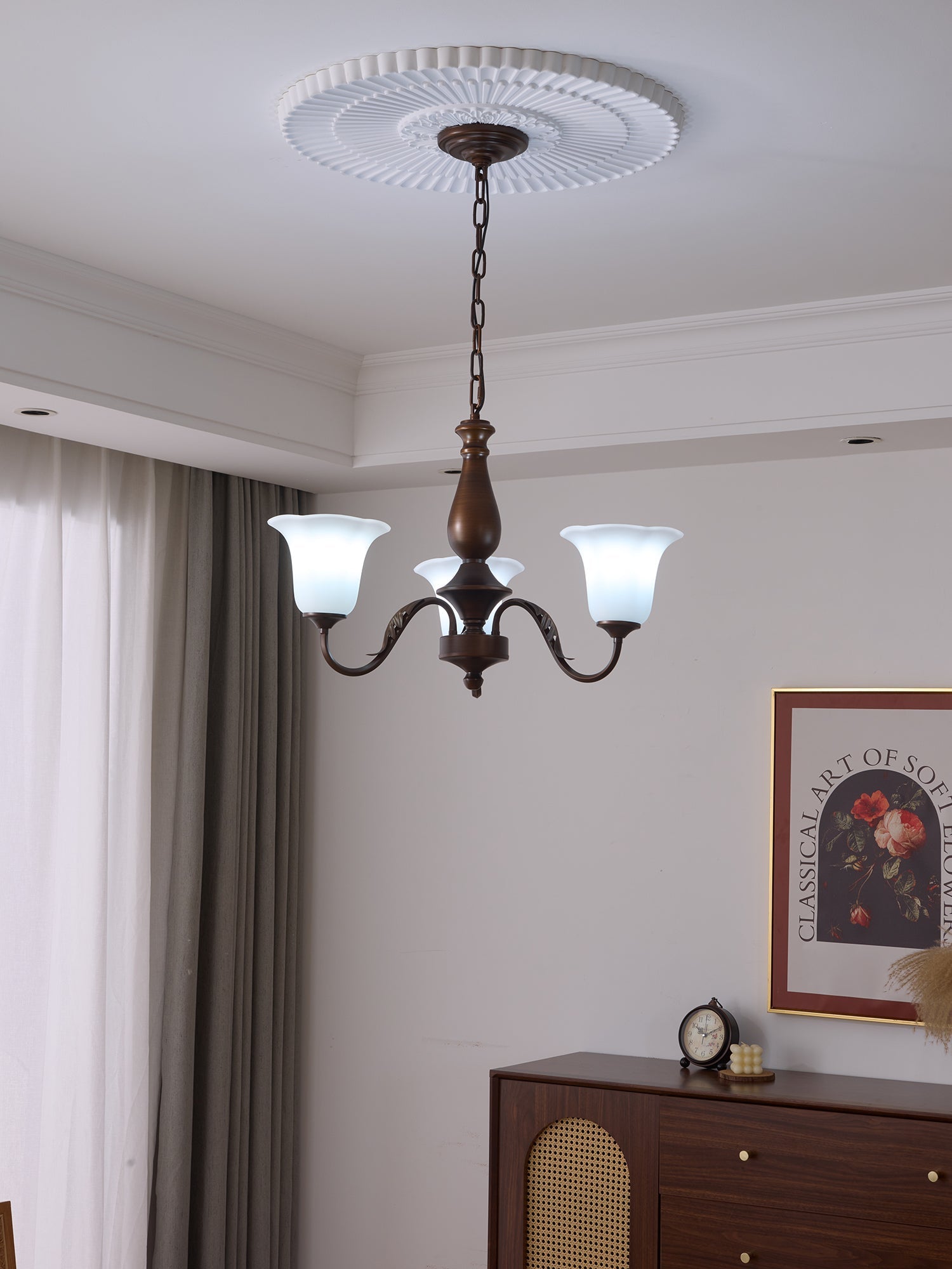 Uveleth Traditional Elegance Glass Chandelier - Letslighting