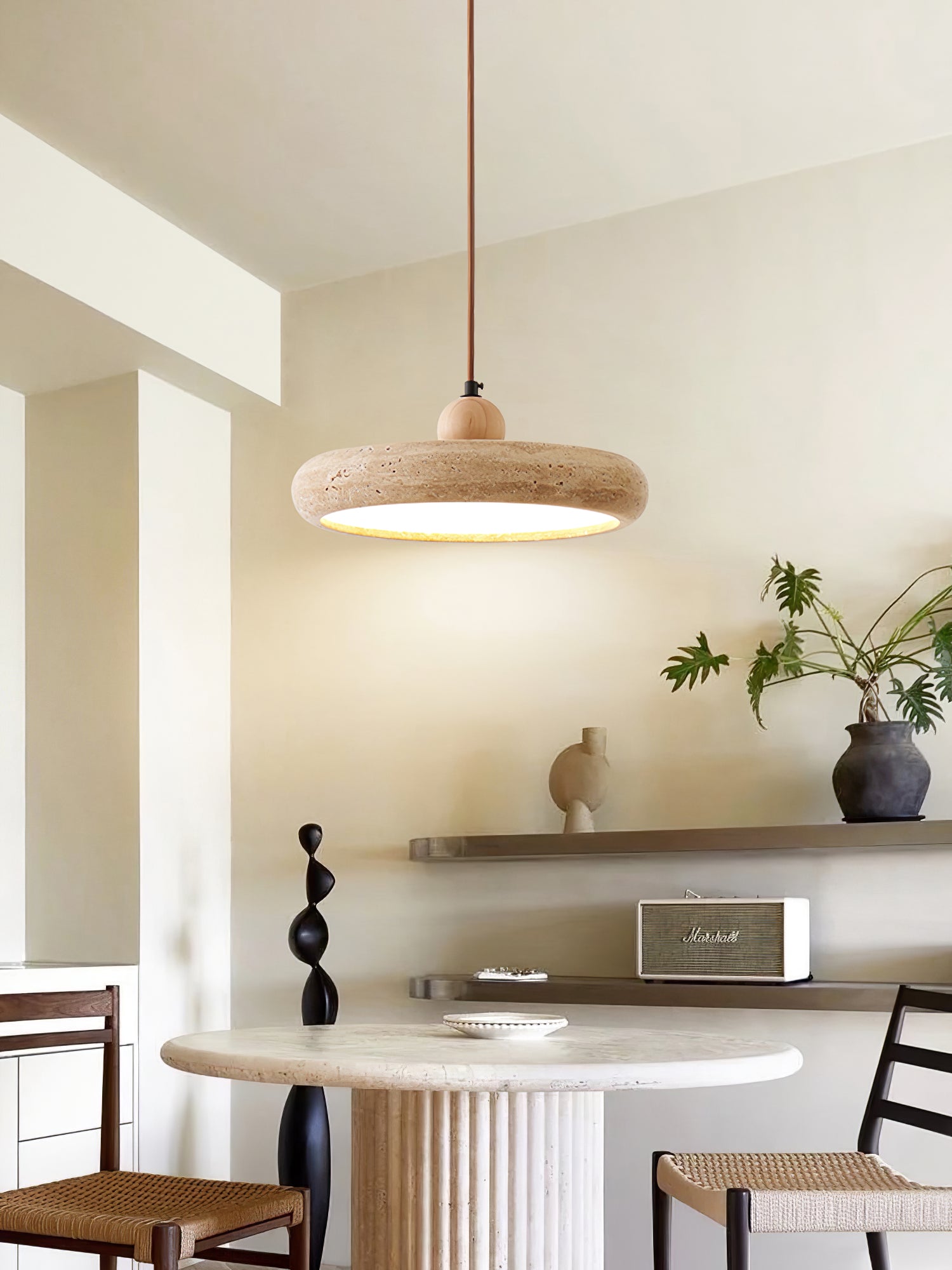 Zesolor Minimalist Travertine Pendant Light - Letslighting