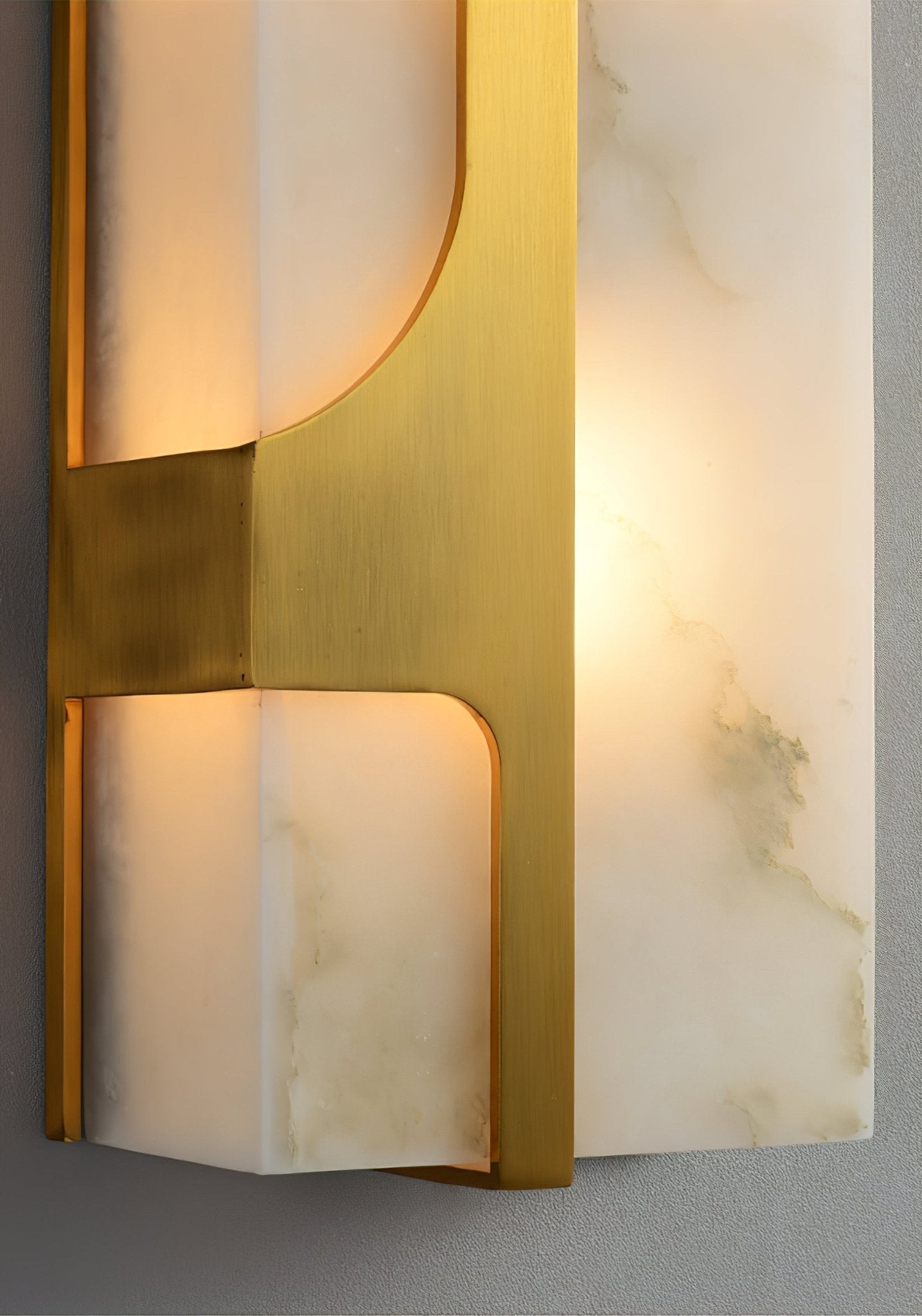 Ocarionis Geometric Alabaster Wall Light